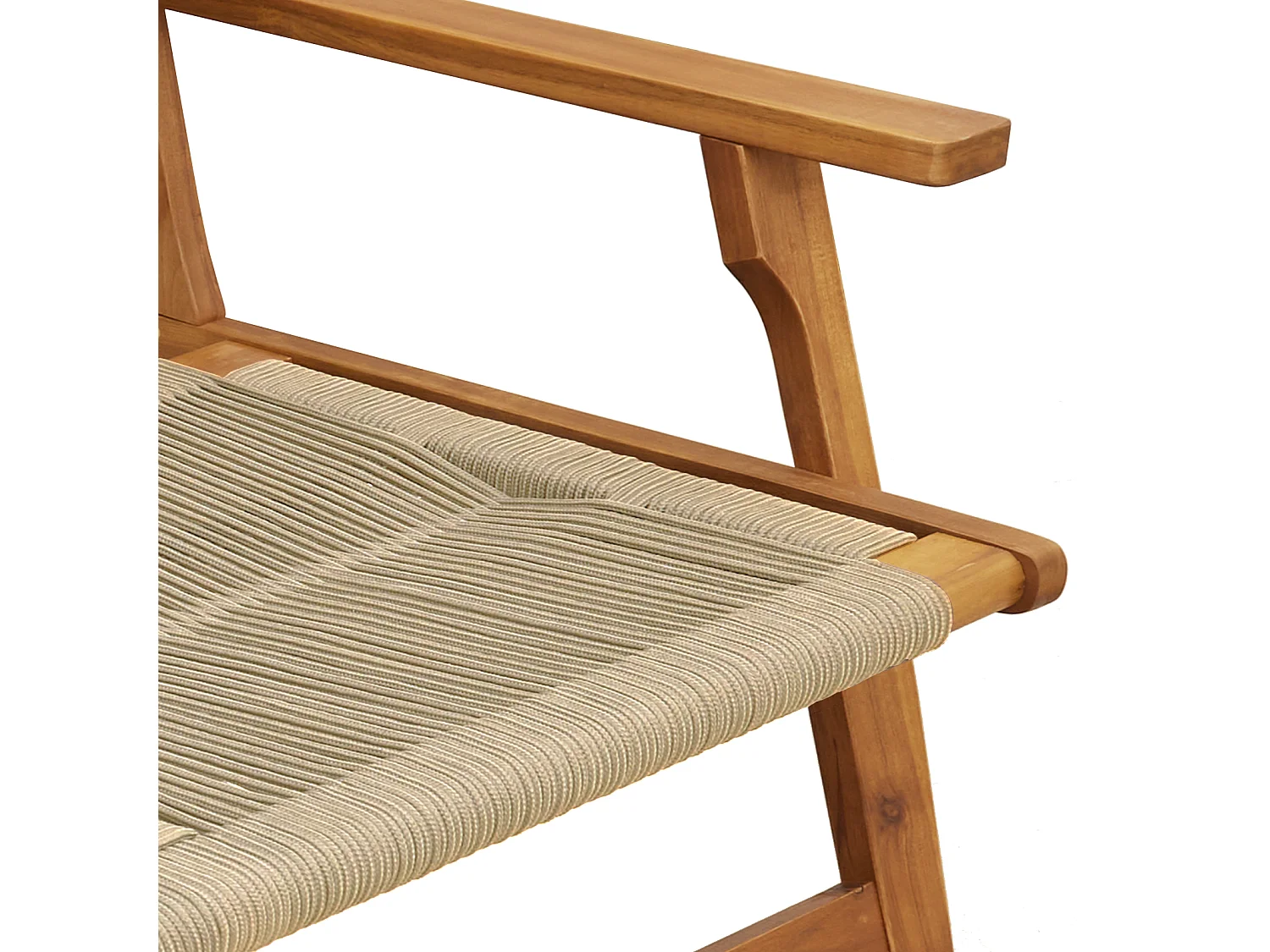 Chaises de Jardin 2 pcs Beige 67x77x73 cm Bois Massif d'Acacia