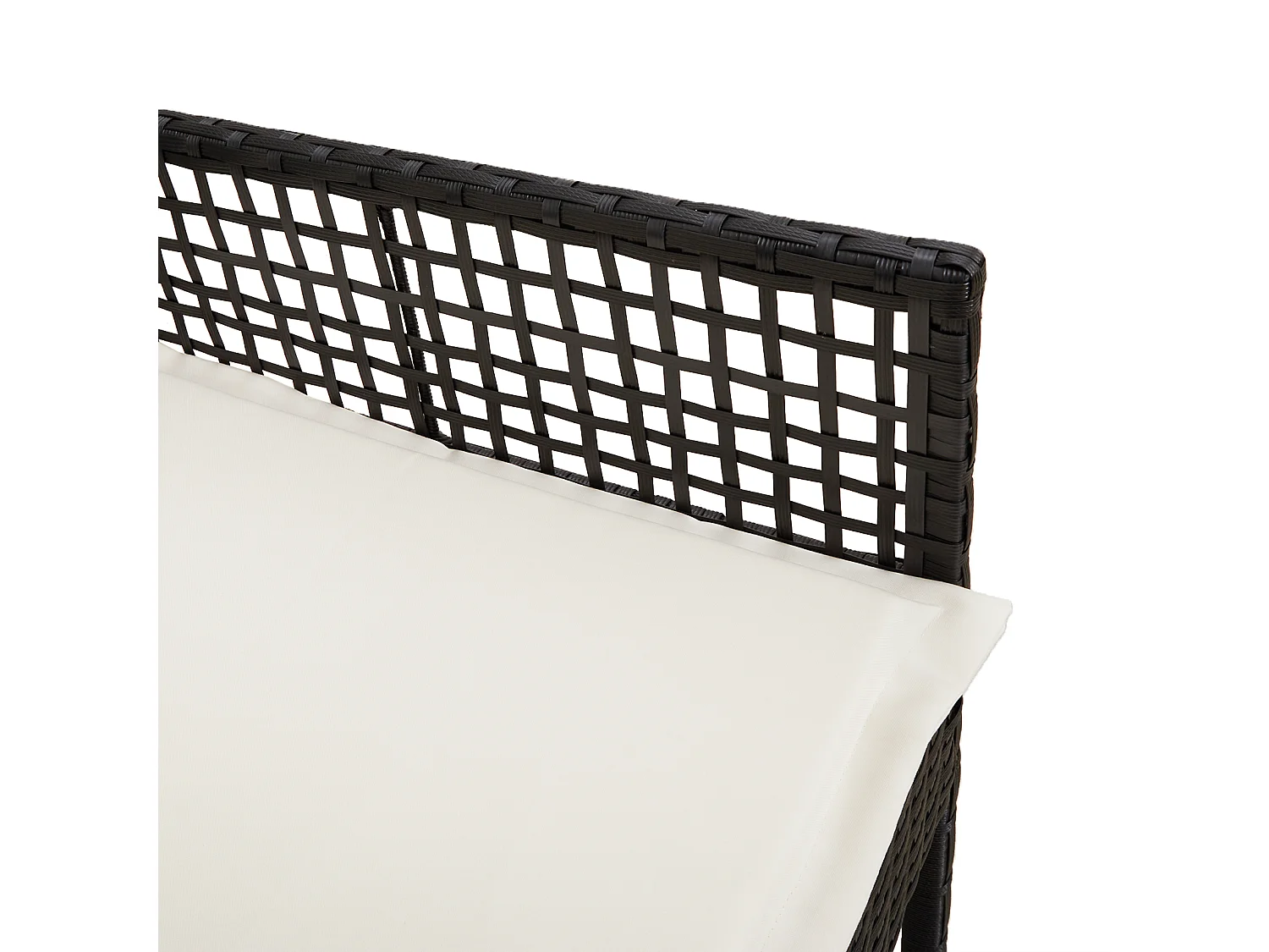 Chaises de jardin 2 pcs avec coussins Noir Poly Rattan