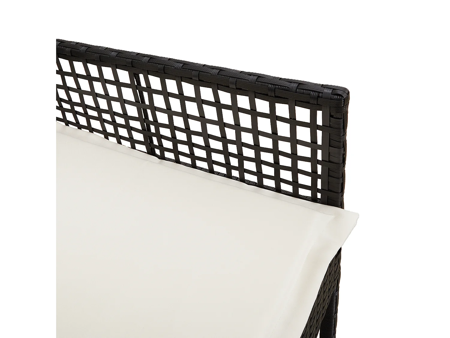 Chaises de jardin 2 pcs avec coussins Noir Poly Rattan