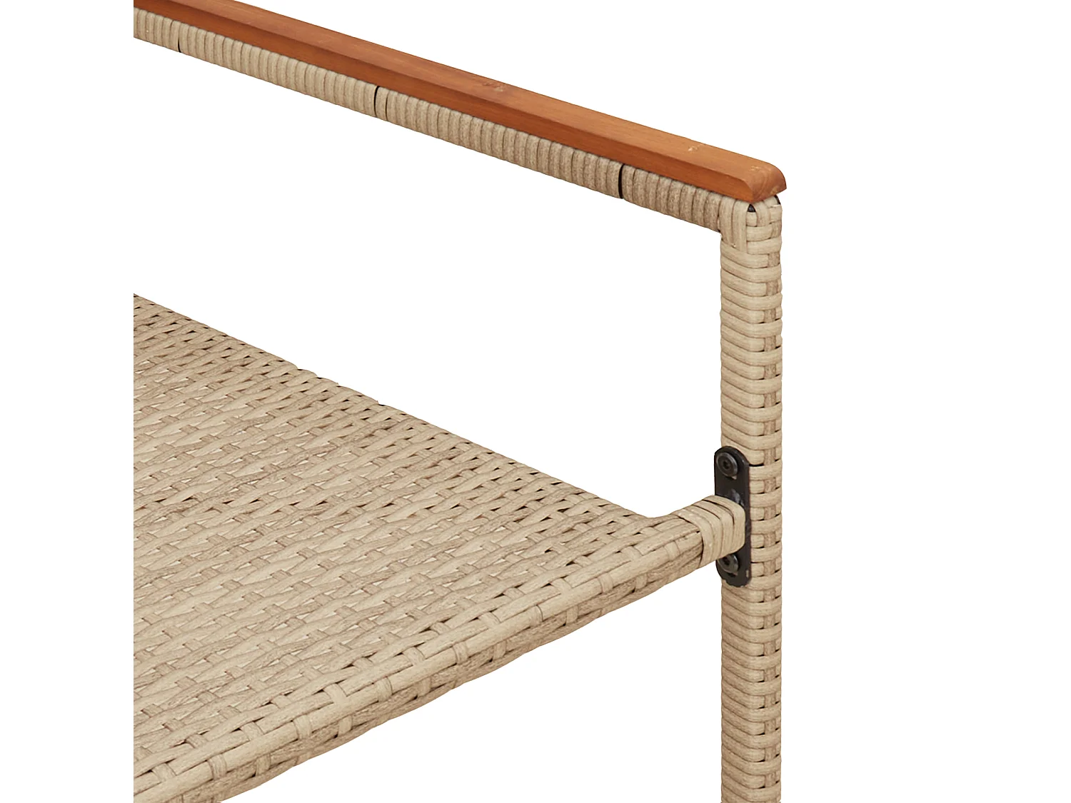 Stapelbare tuinstoelen - Verpakking van 2 in beige polyrotan