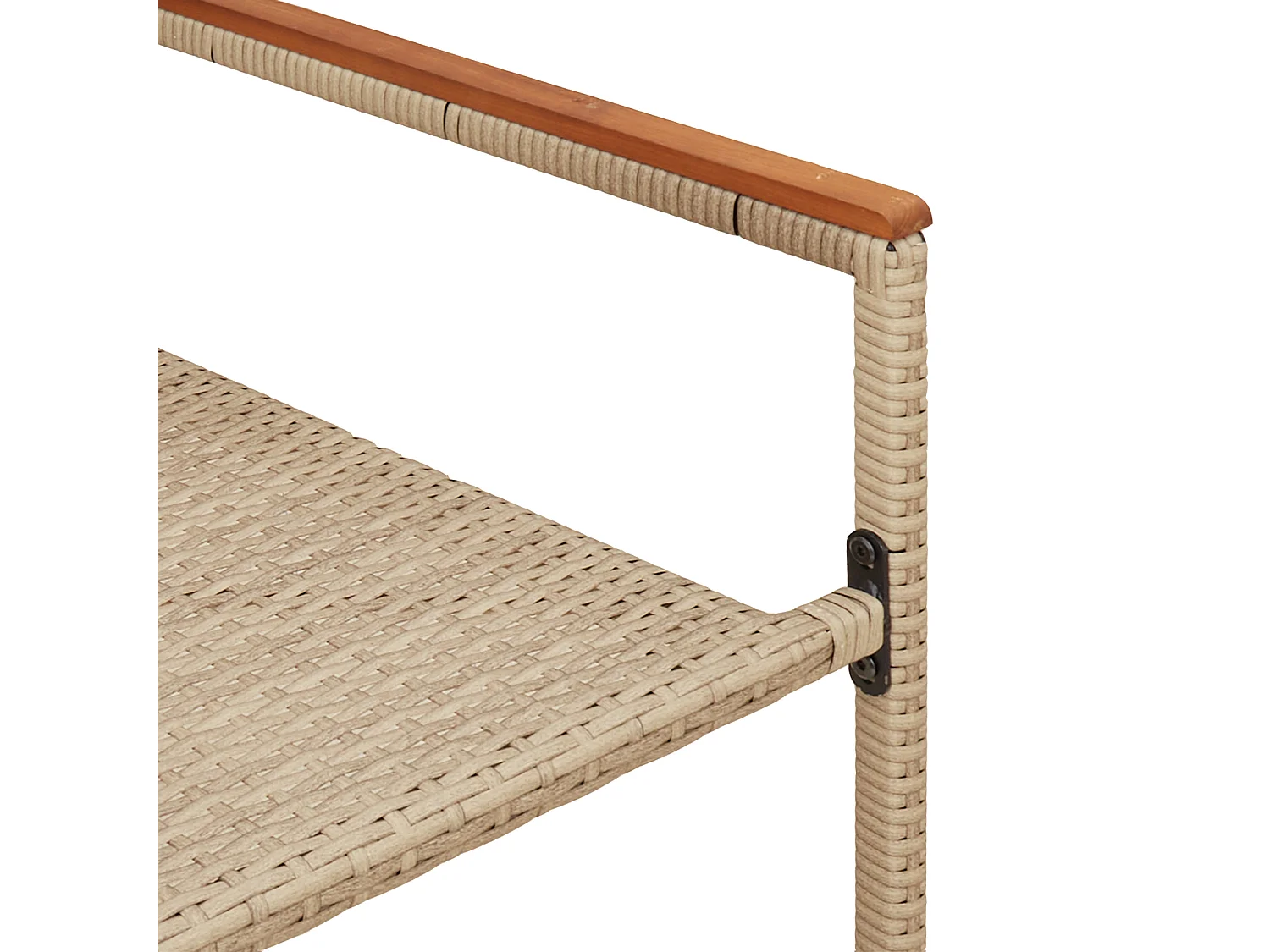 Stapelbare tuinstoelen - Verpakking van 2 in beige polyrotan