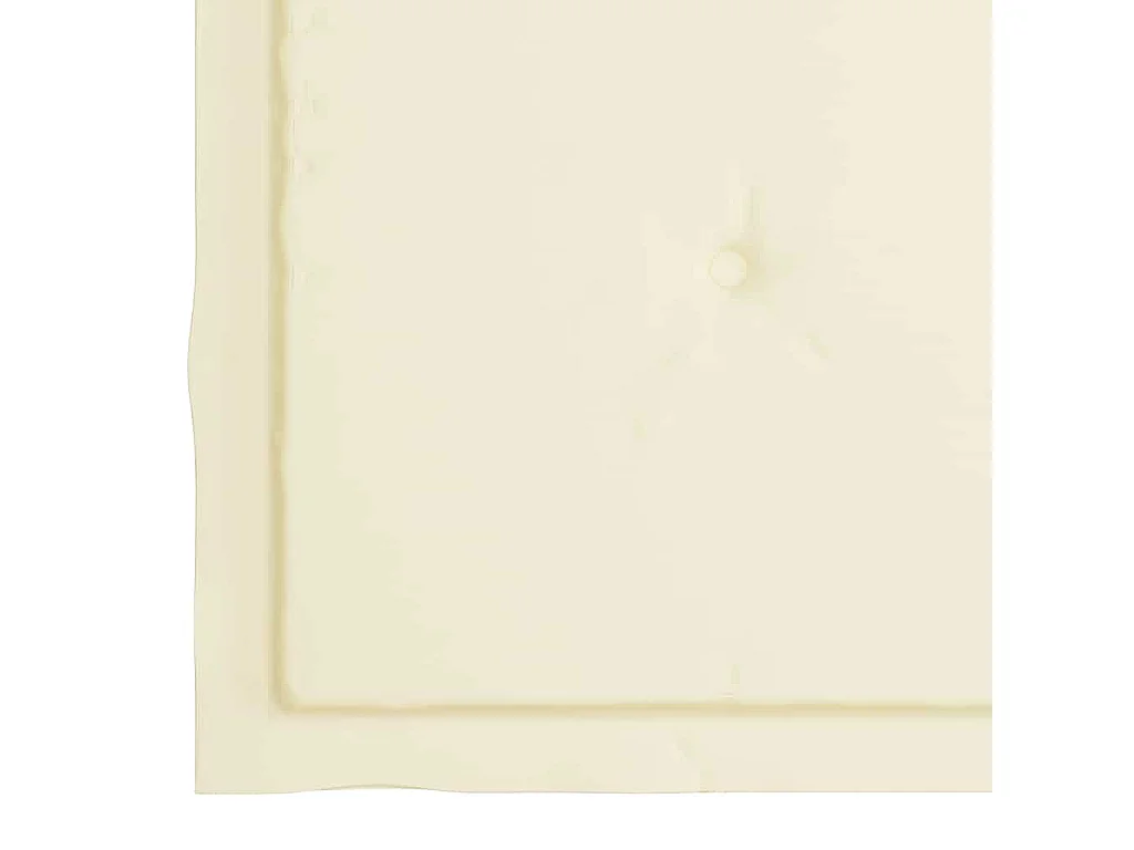 Tuinstoelen en crèmekleurige kussens set van 4 Massief teakhout