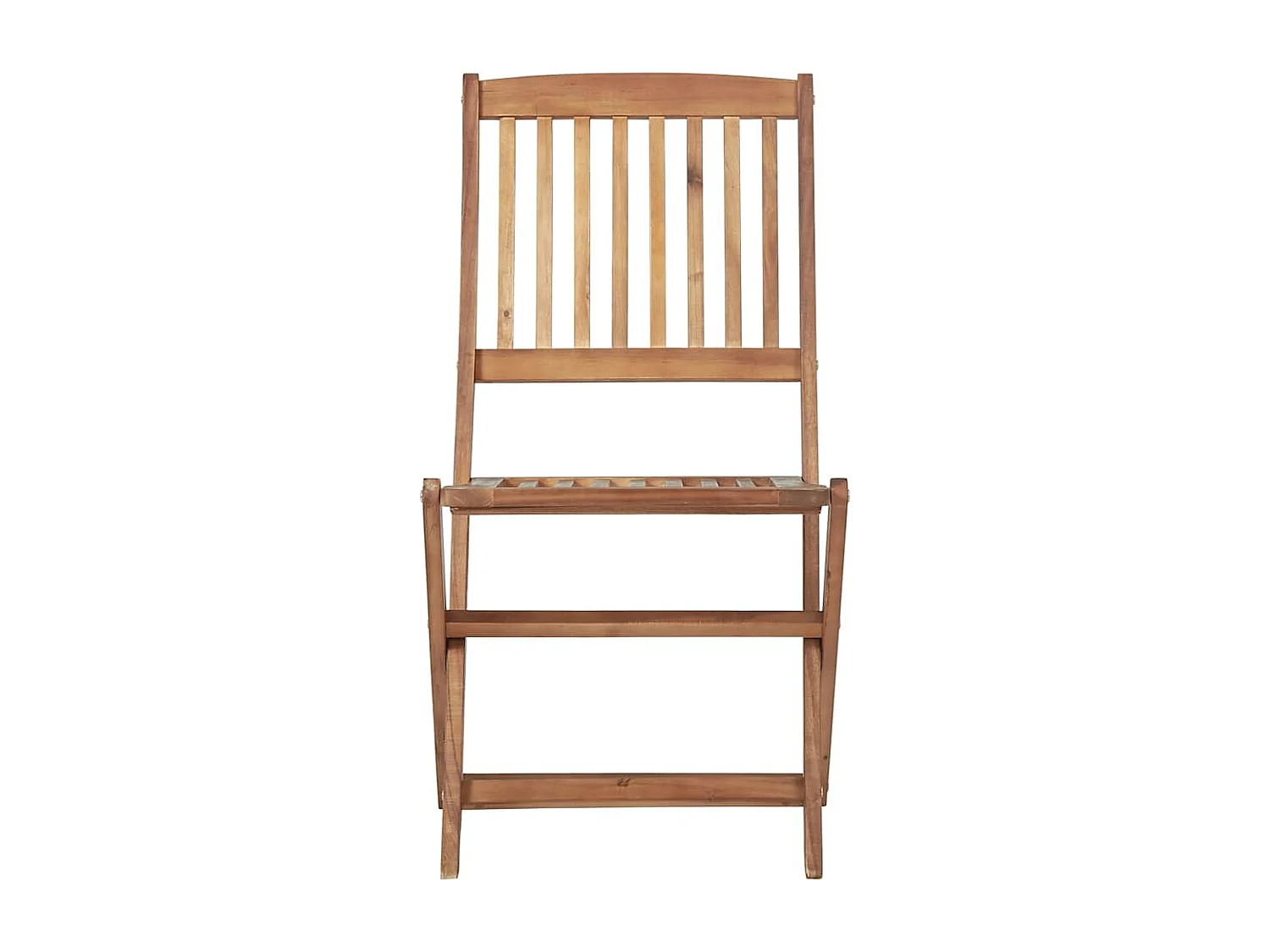 Chaises pliables de jardin lot de 6 avec coussins Bois d'acacia