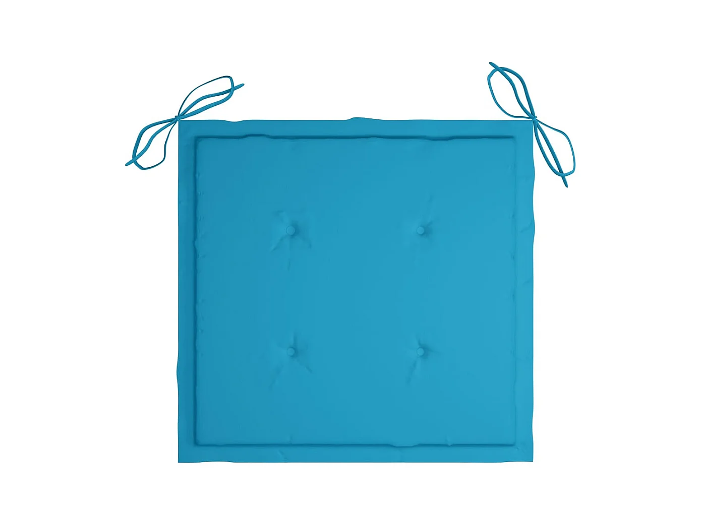 Chaises de jardin avec coussins lot de 2 Acacia solide et acier