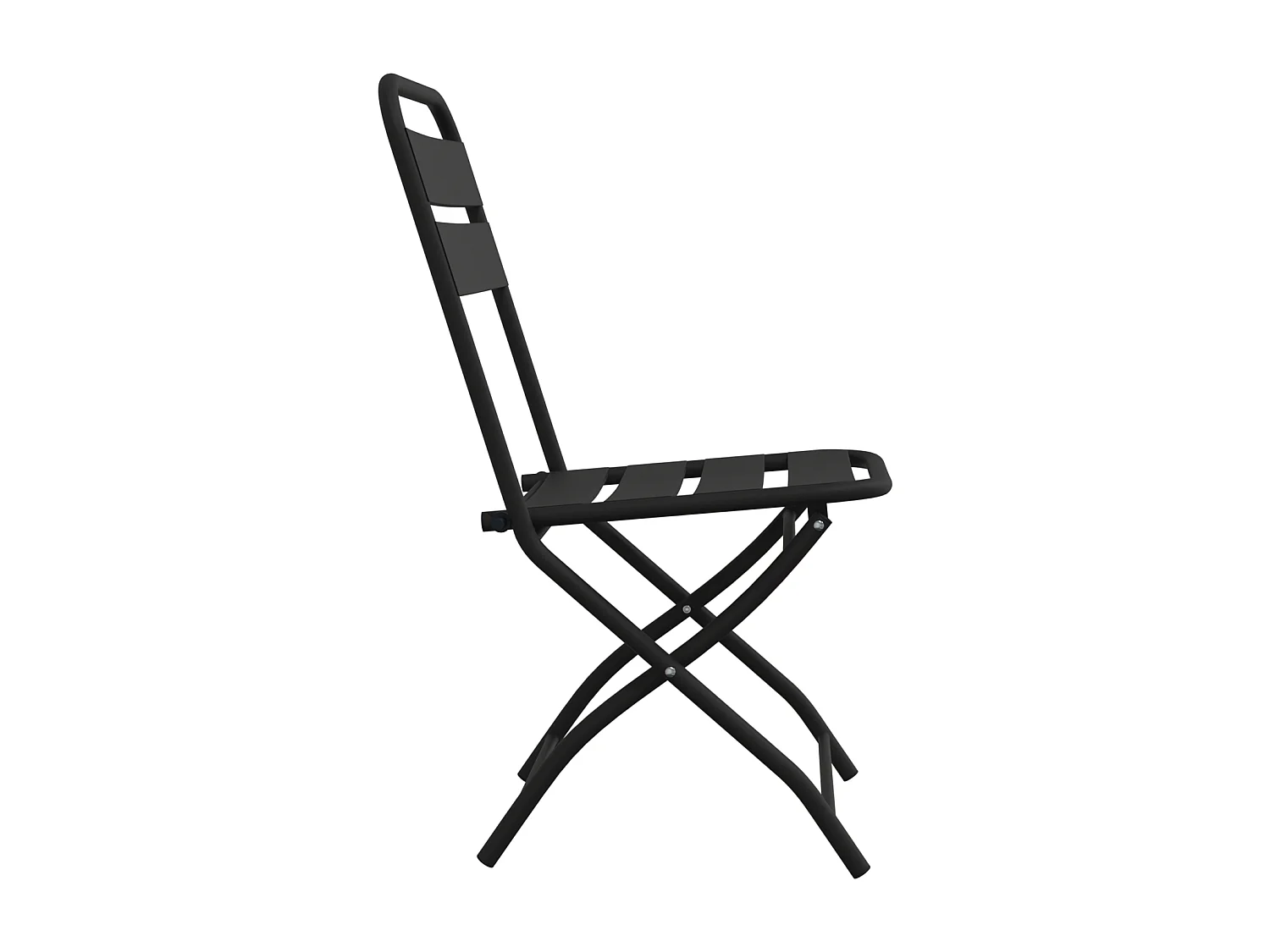 Opvouwbare tuinstoelen 2 stuks Antraciet 42x52x82 cm Poedergecoat staal