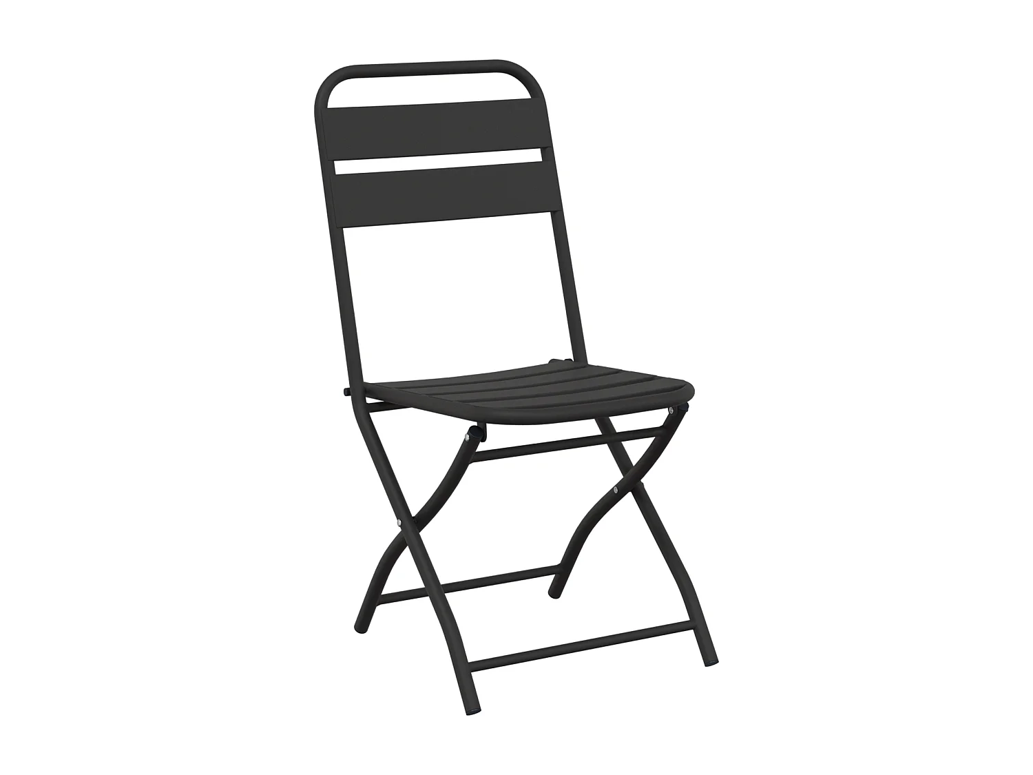 Chaises de jardin pliantes 2 pcs Anthracite 42x52x82 cm Acier enduit de poudre