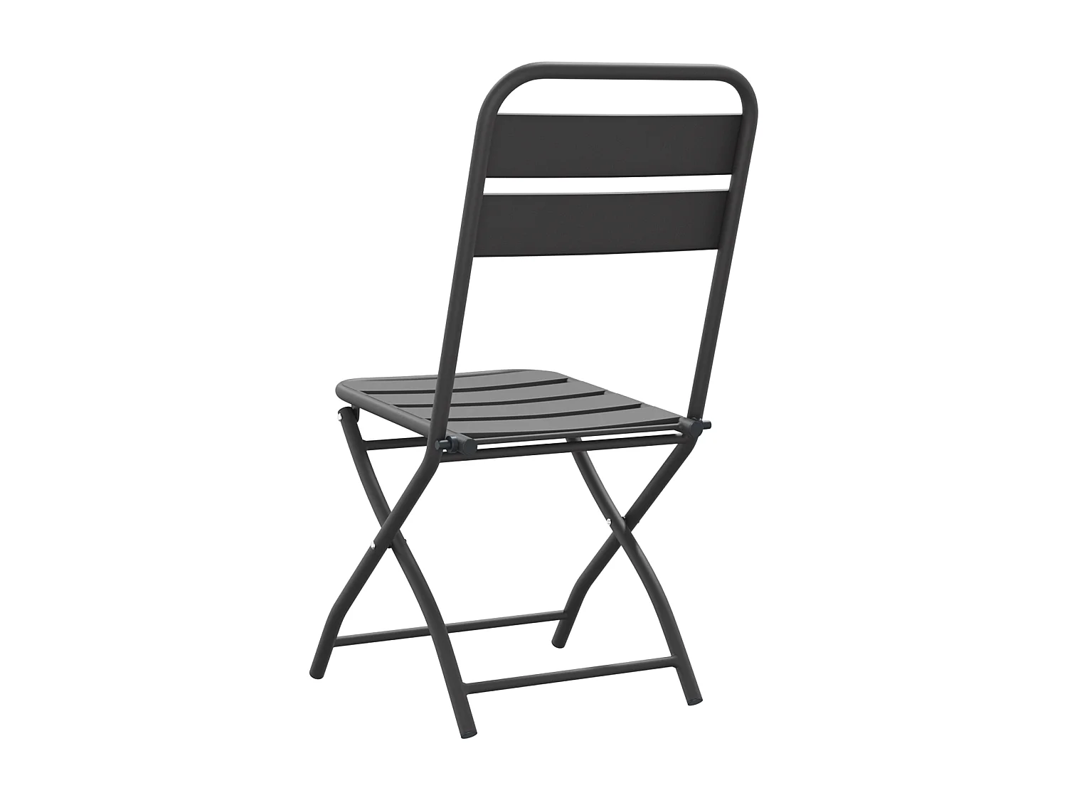 Chaises de jardin pliantes 2 pcs Anthracite 42x52x82 cm Acier enduit de poudre