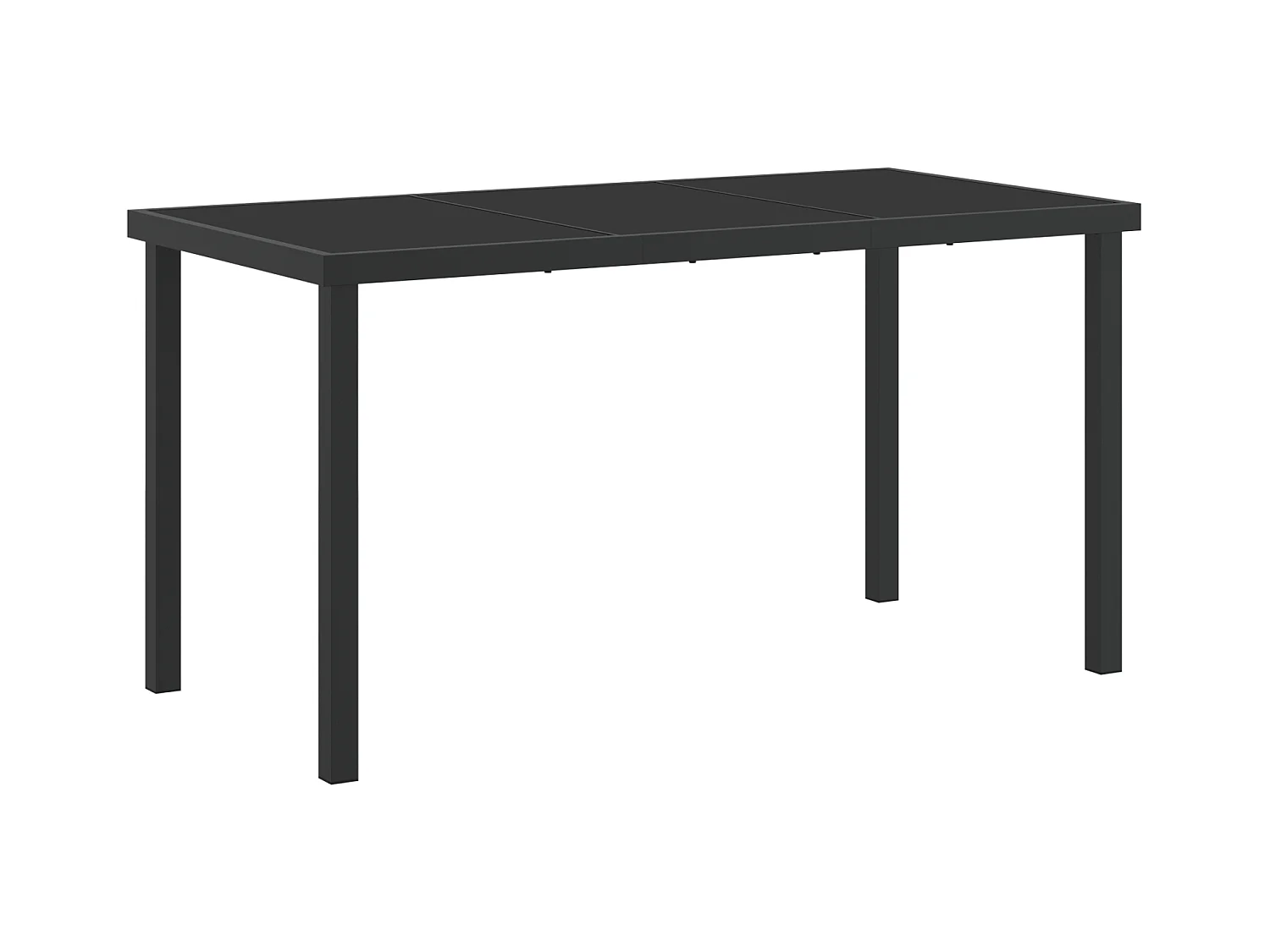 Juego de 5 sillas de jardín de ratán sintético negro