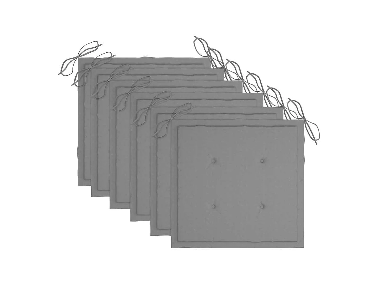 Opvouwbare tuinstoelen set van 6 met kussens Acaciahout