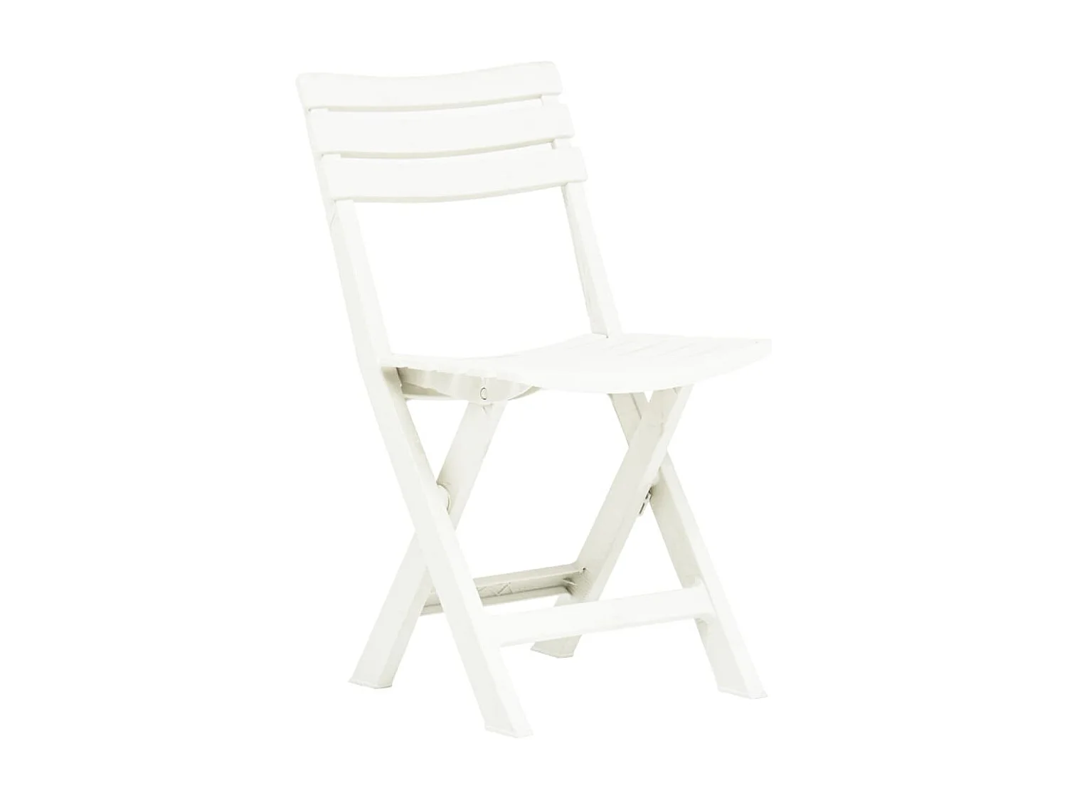 Chaises de jardin pliables lot de 2 Plastique Blanc