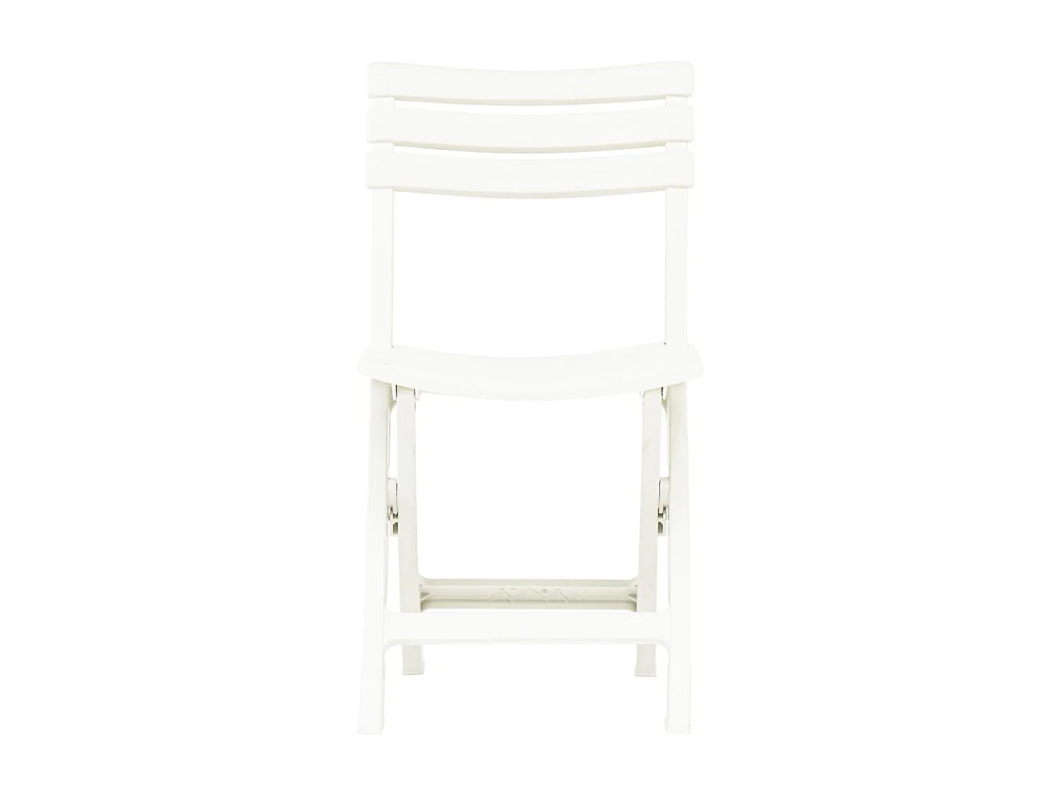 Chaises de jardin pliables lot de 2 Plastique Blanc