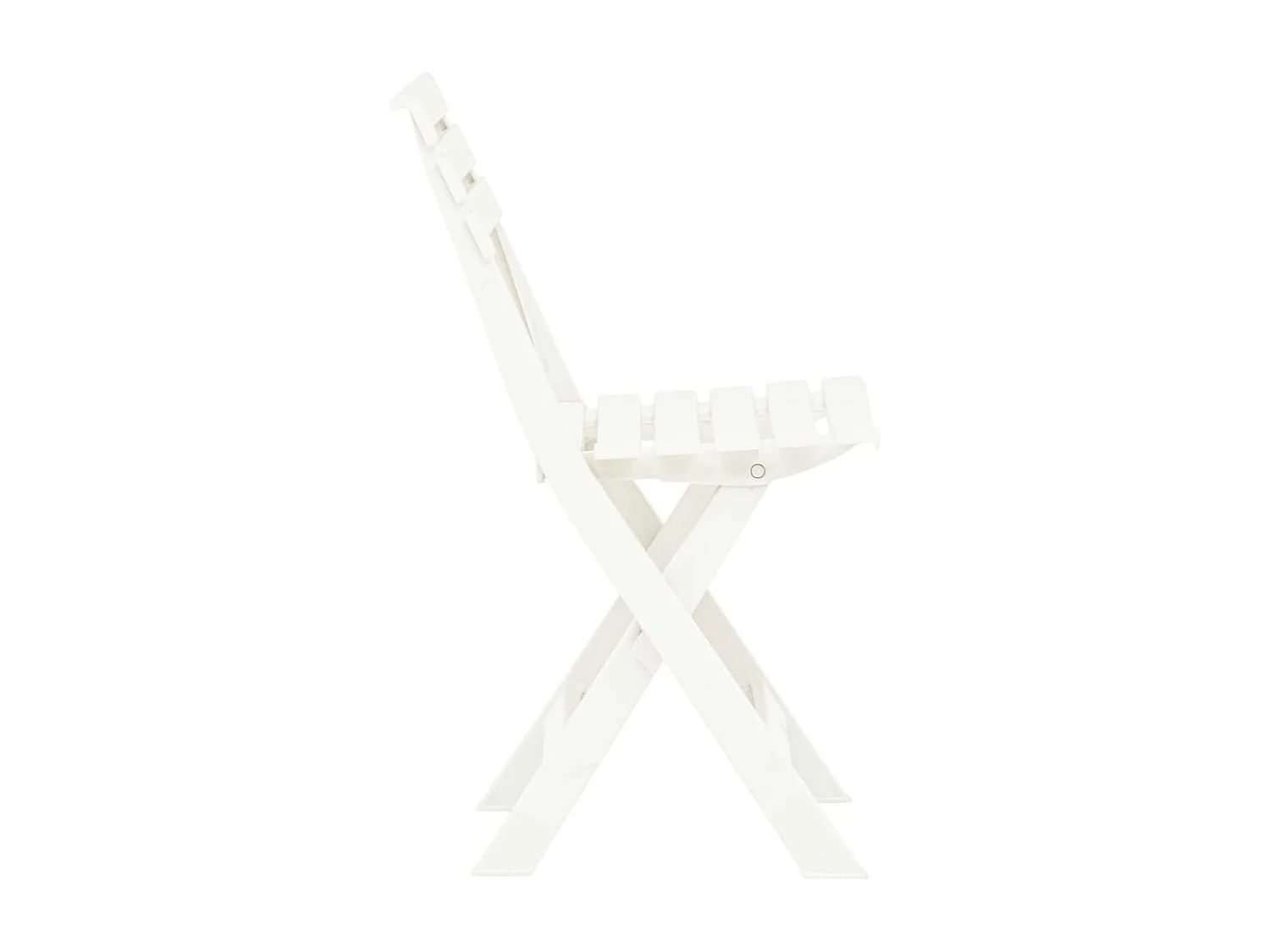Chaises de jardin pliables lot de 2 Plastique Blanc