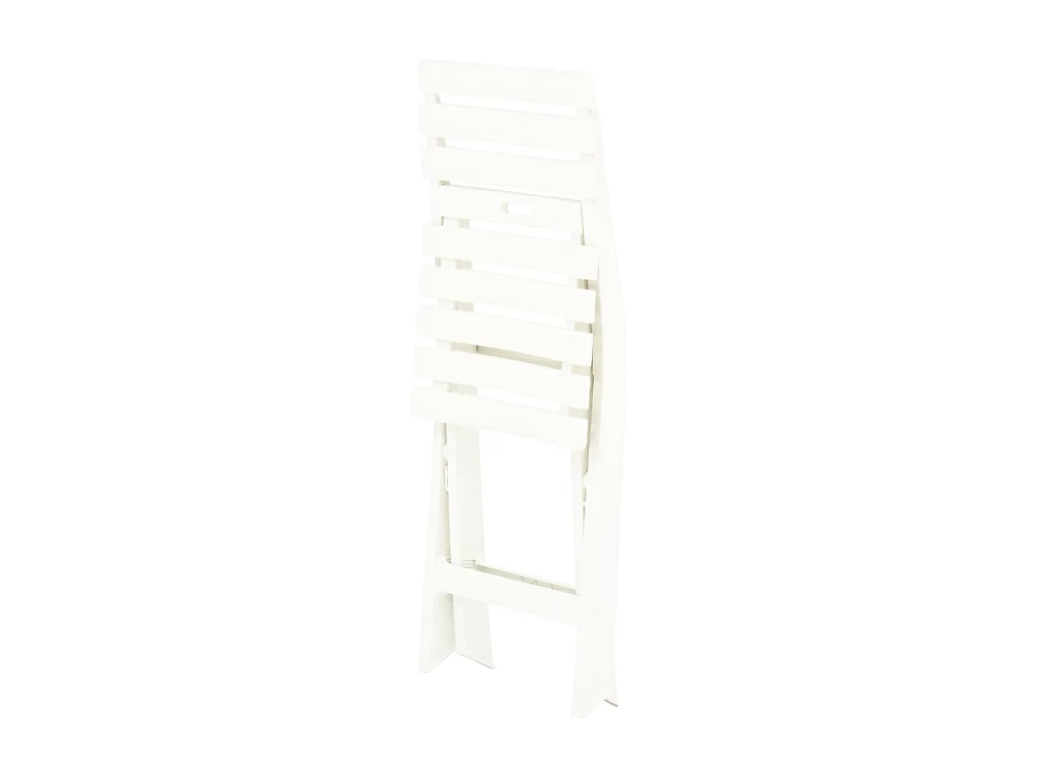 Chaises de jardin pliables lot de 2 Plastique Blanc
