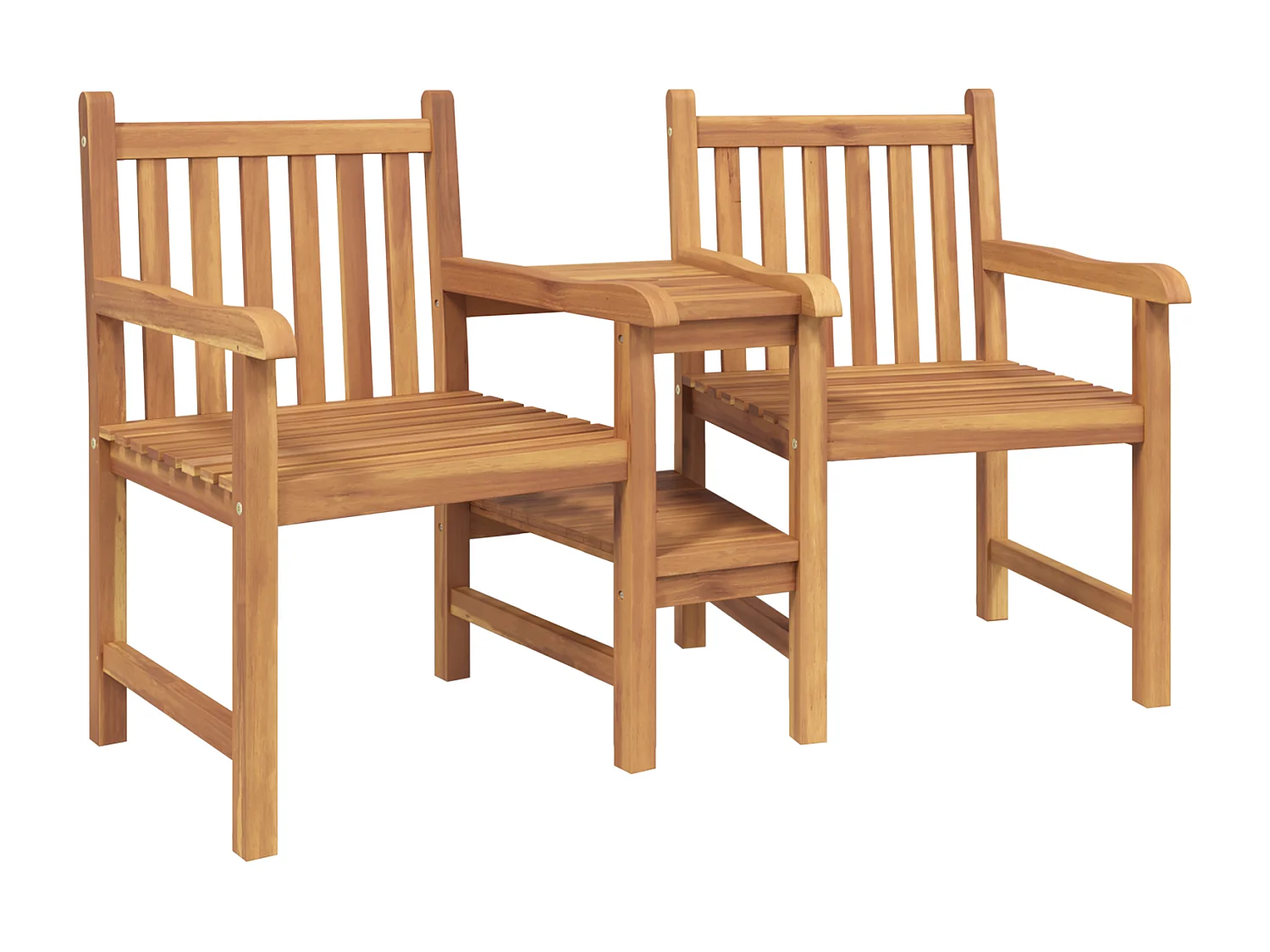 Chaises de Jardin Marron 152 x 63 x 89 cm Bois de teck solide