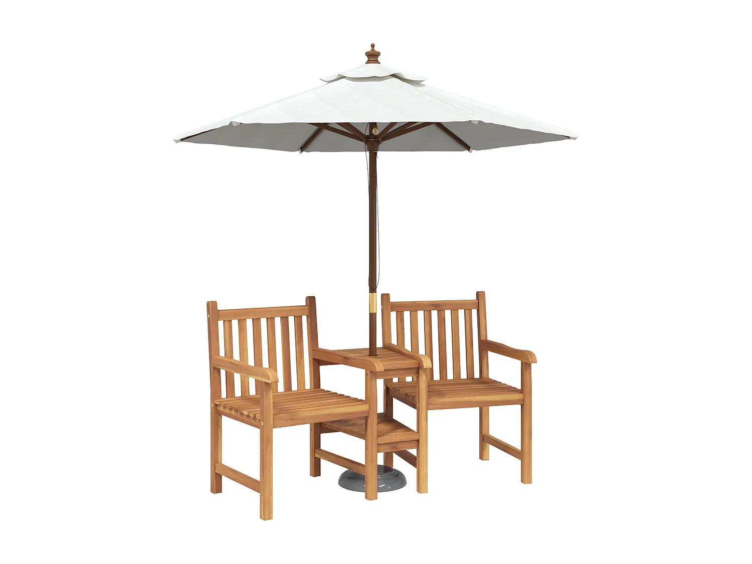 Chaises de Jardin Marron 152 x 63 x 89 cm Bois de teck solide