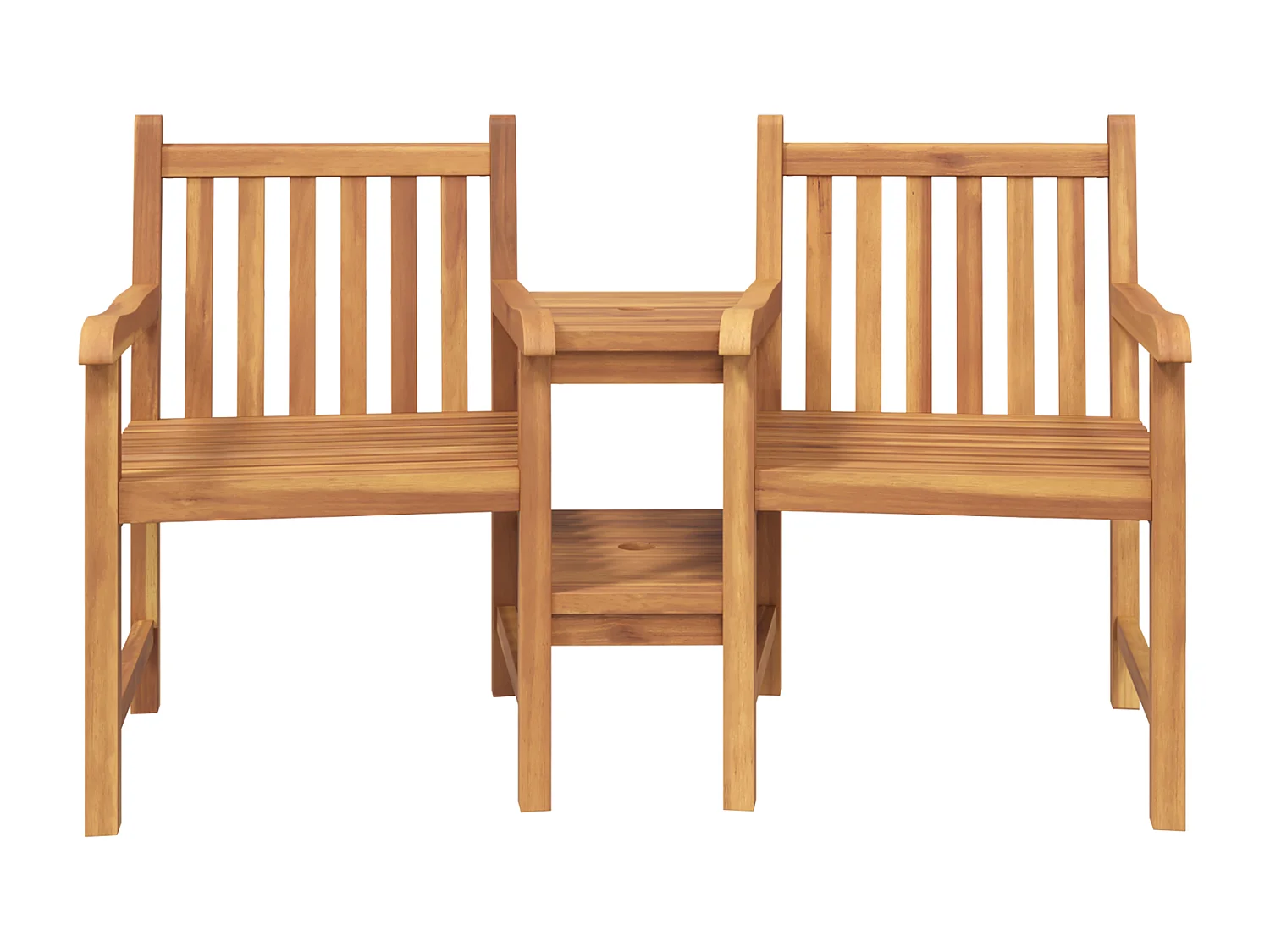 Sillas de jardín marrones 152 x 63 x 89 cm Madera maciza de teca