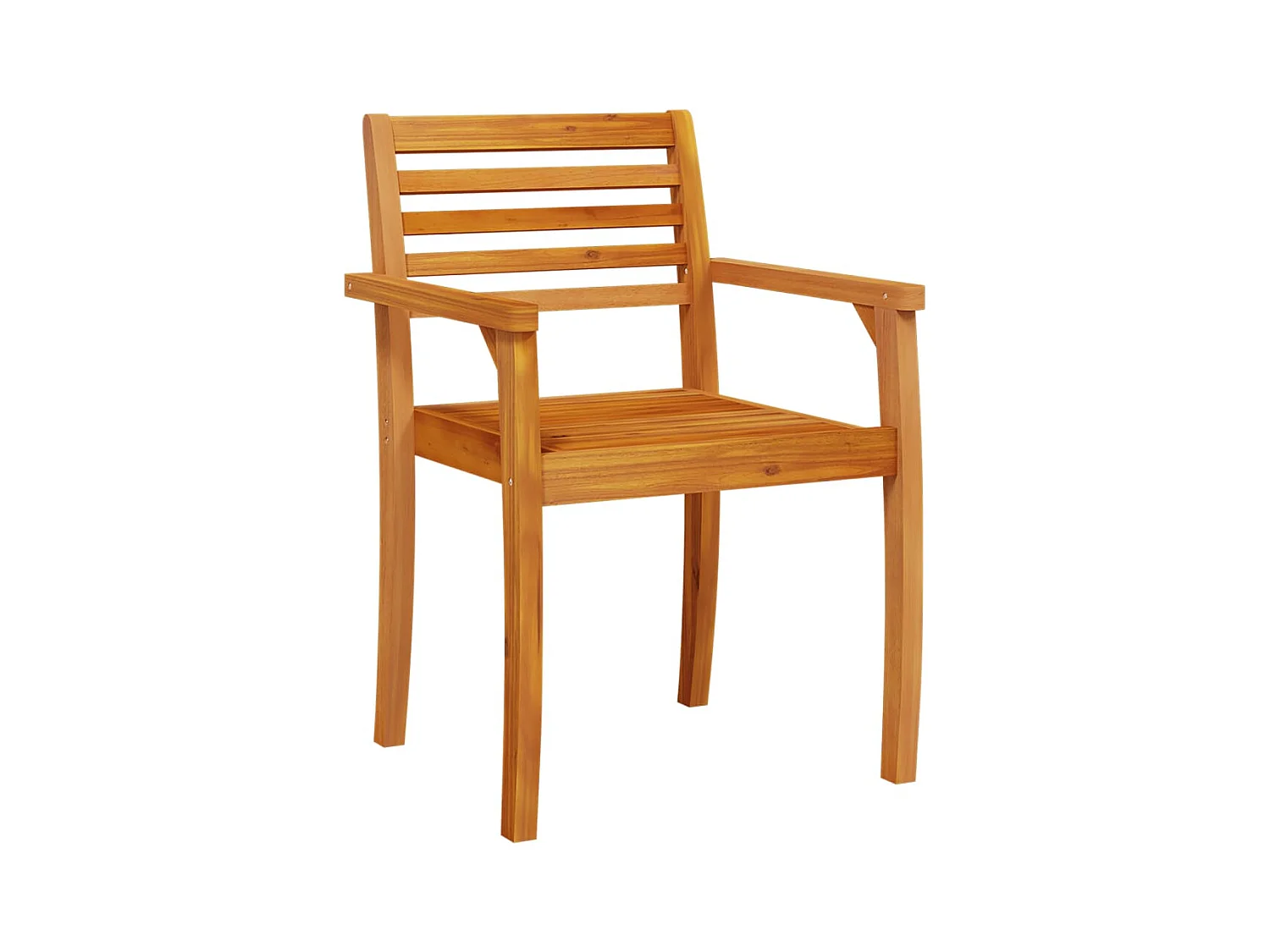 Set di 2 sedie da giardino 59x55x85 cm in legno massello di acacia