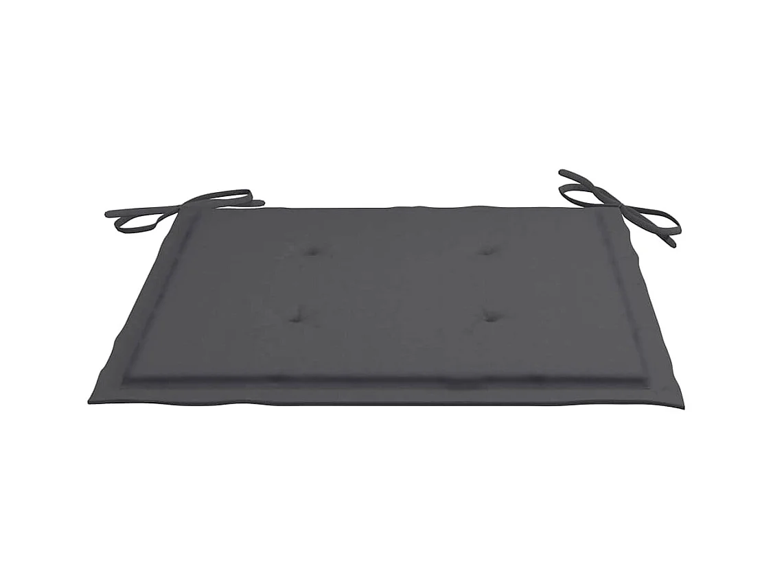 Antraciet tuinstoelen en kussens set van 4 Teakhout