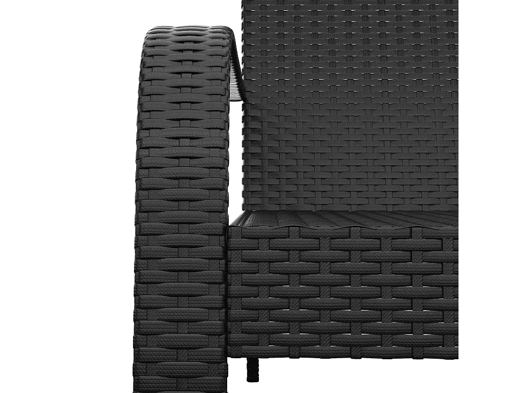 Adirondack Tuinstoel Zwart Hars Wicker