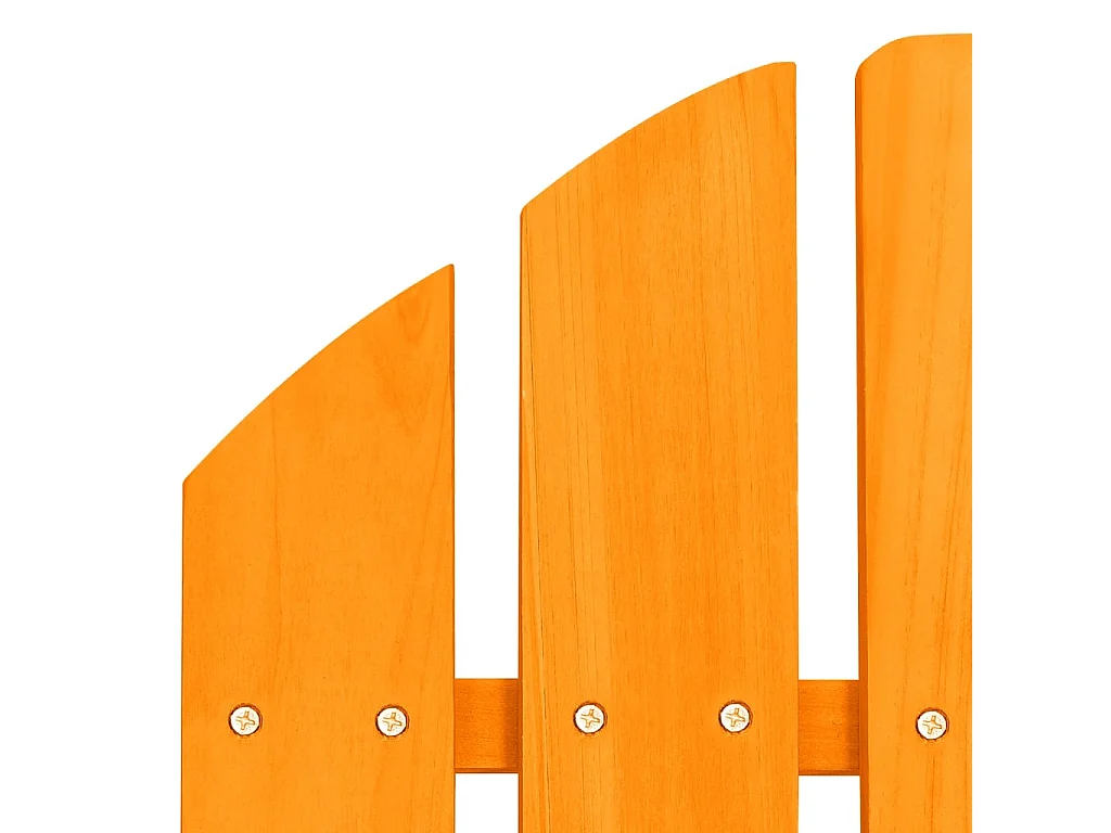 Silla de jardín Adirondack de madera maciza de abeto color naranja