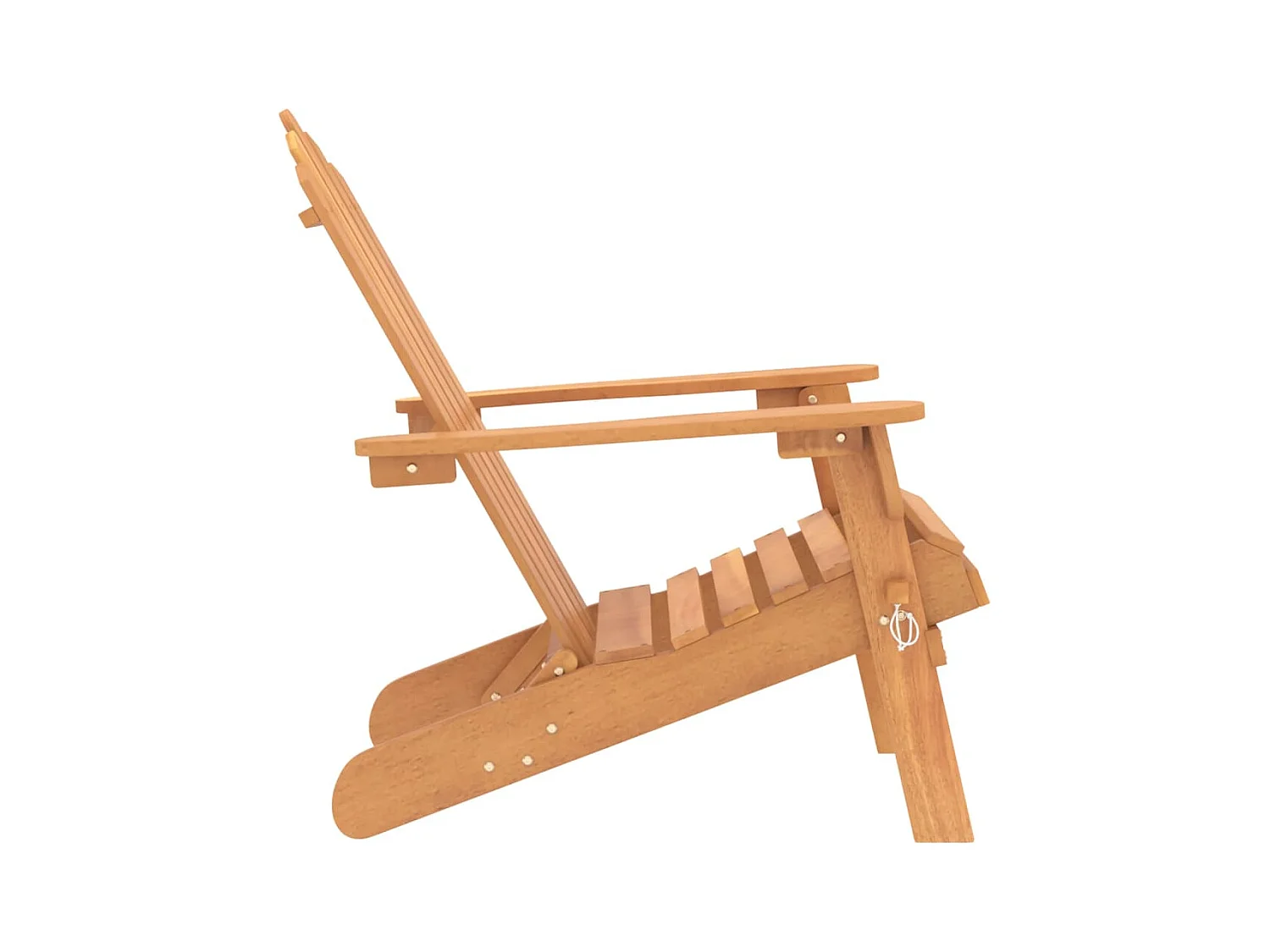 Set di 2 sedie da giardino Adirondack in legno massello di acacia