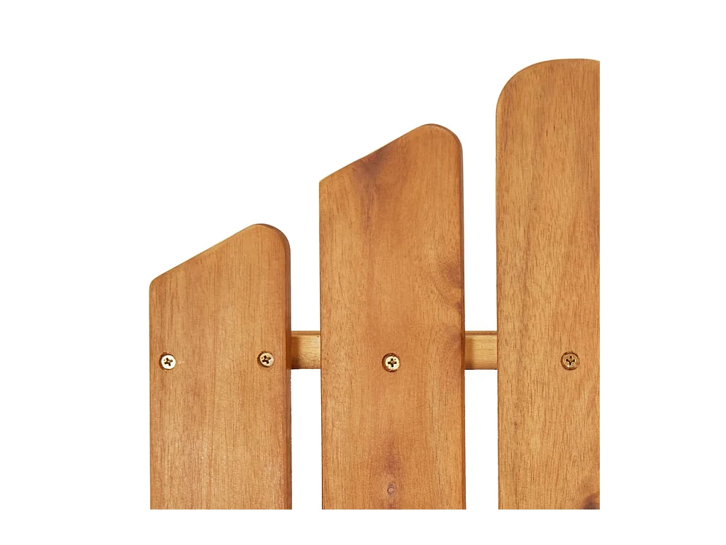 Set di 2 sedie da giardino Adirondack in legno massello di acacia