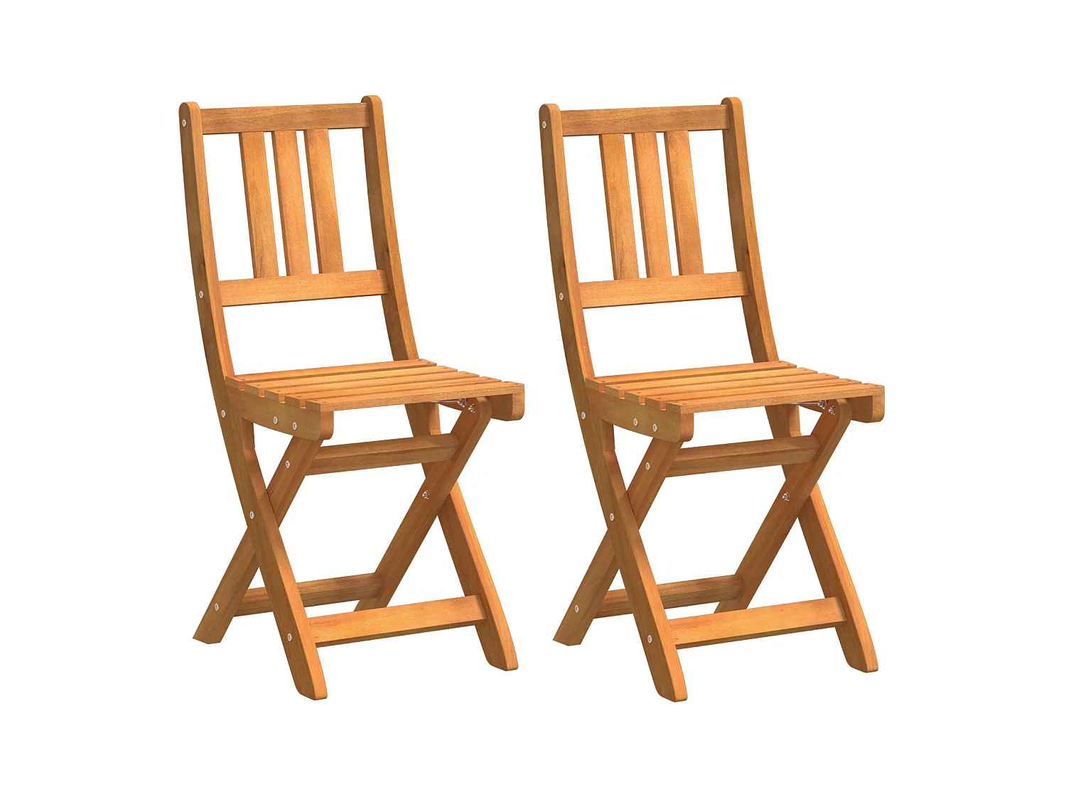 Tuinstoelen 2 stuks 36x46x85 cm Massief Acaciahout