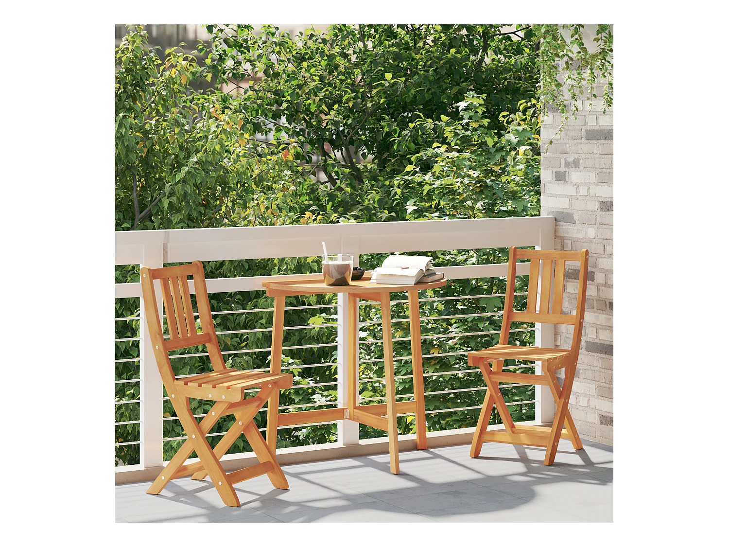 Tuinstoelen 2 stuks 36x46x85 cm Massief Acaciahout