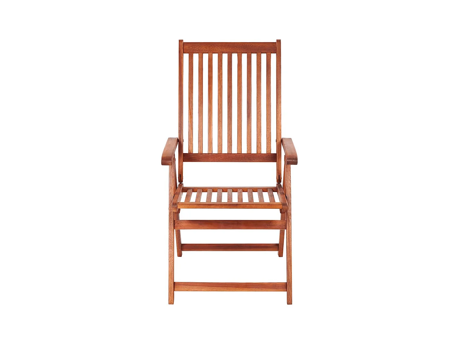 Chaises pliables de jardin lot de 2 Bois solide d'acacia Marron