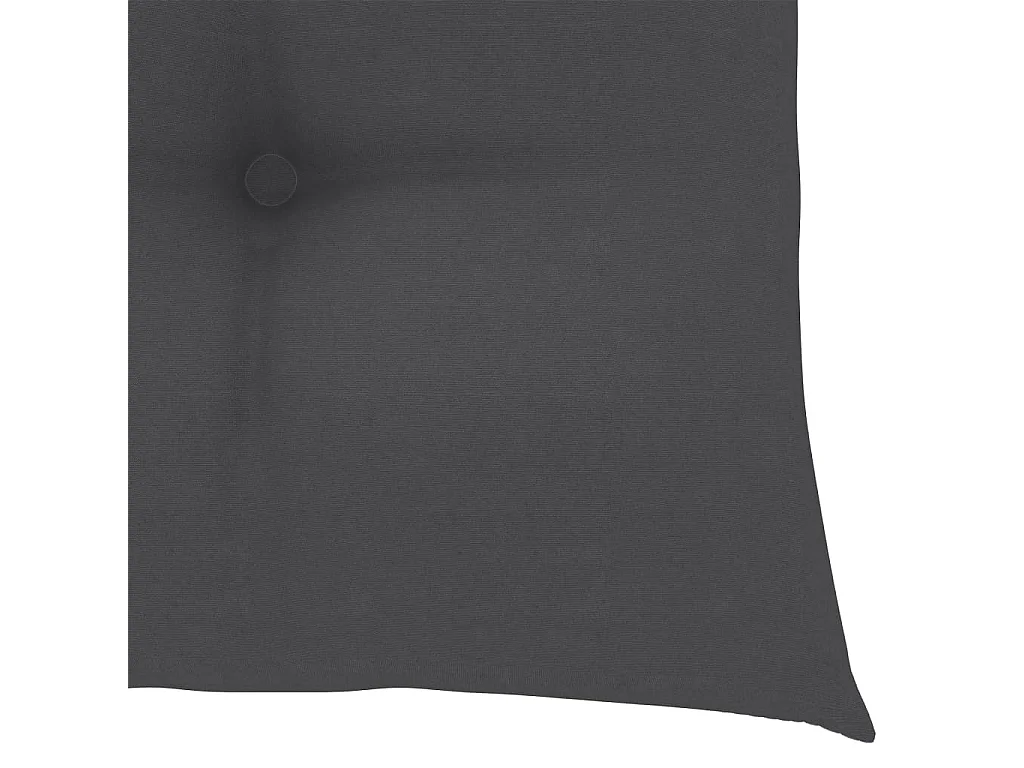 Set di 2 sedie da giardino pieghevoli con cuscini in bambù