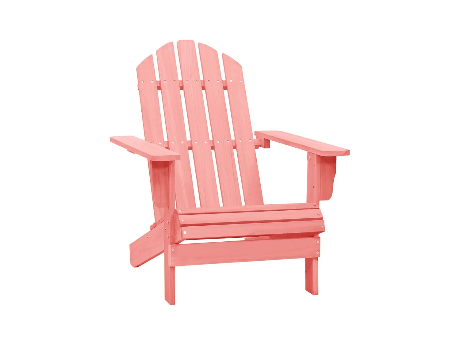 Chaise de jardin Adirondack Bois de sapin massif Rose