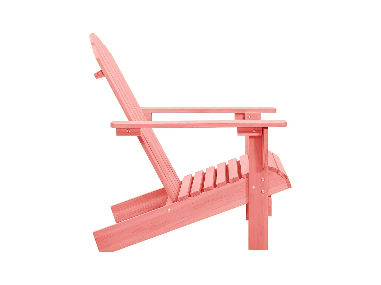 Chaise de jardin Adirondack Bois de sapin massif Rose