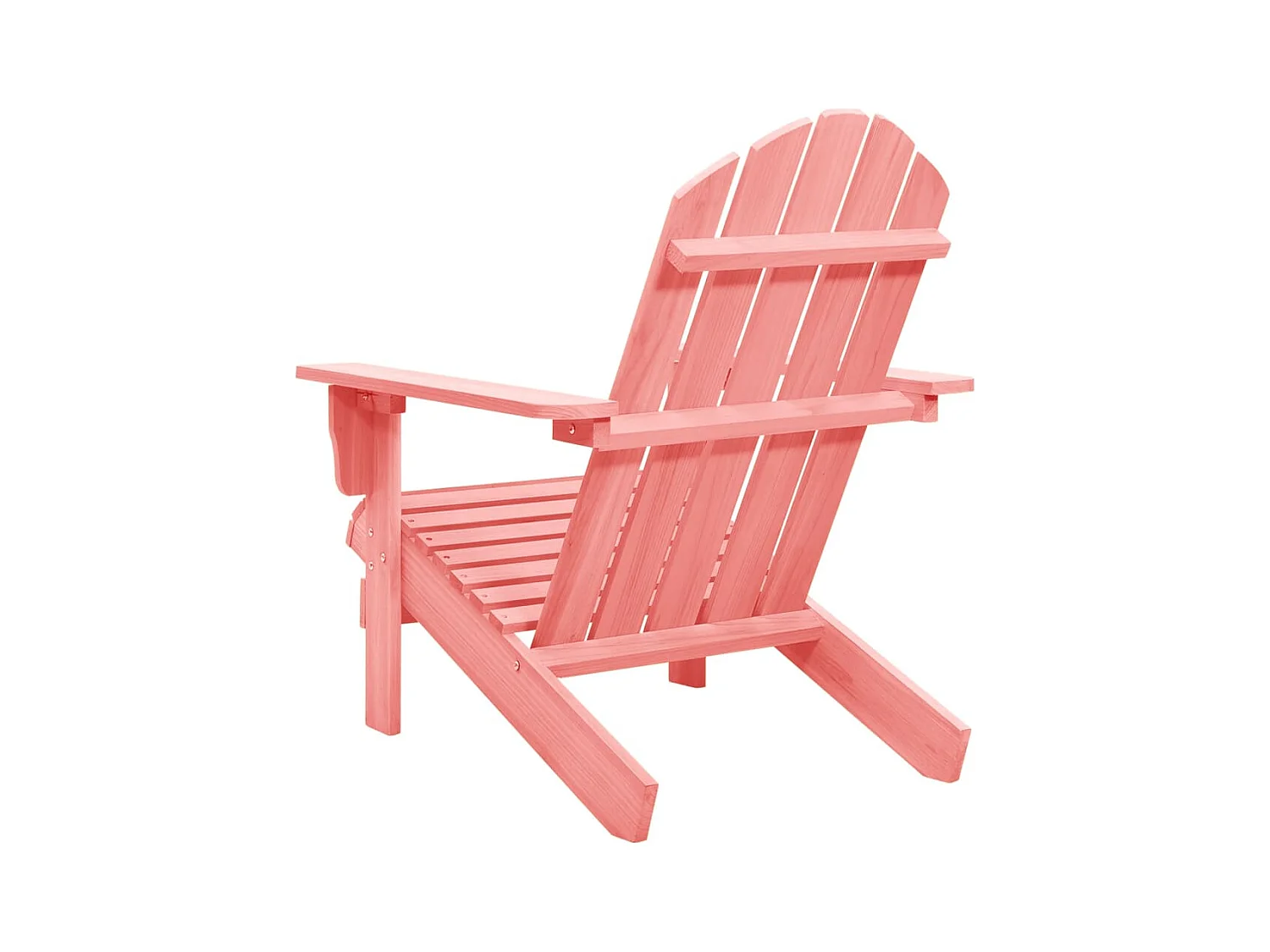 Chaise de jardin Adirondack Bois de sapin massif Rose