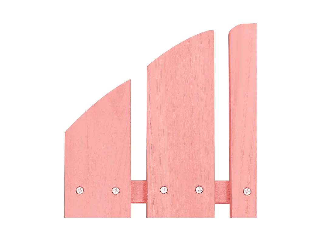 Chaise de jardin Adirondack Bois de sapin massif Rose