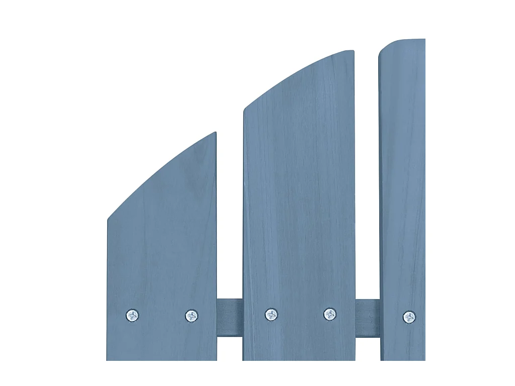 Chaise de jardin Adirondack avec pouf bois de sapin solide bleu