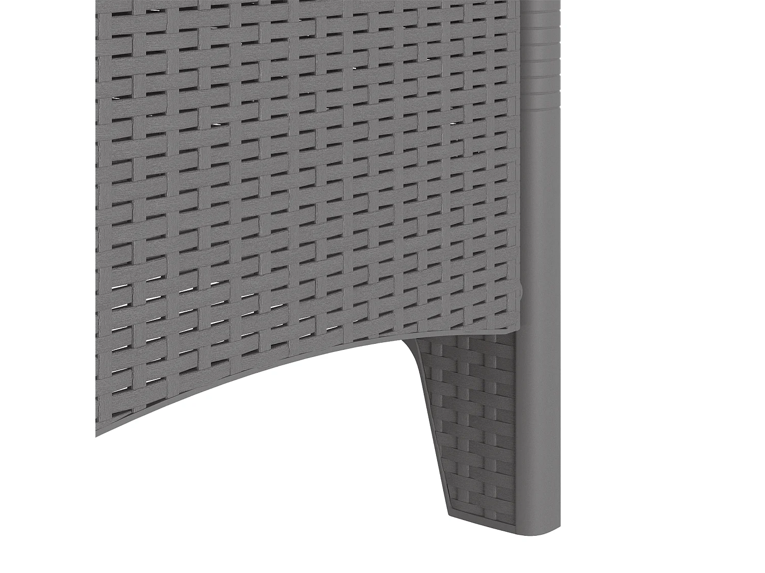 Chaises de jardin avec coussins 4 pcs gris clair poly rotin