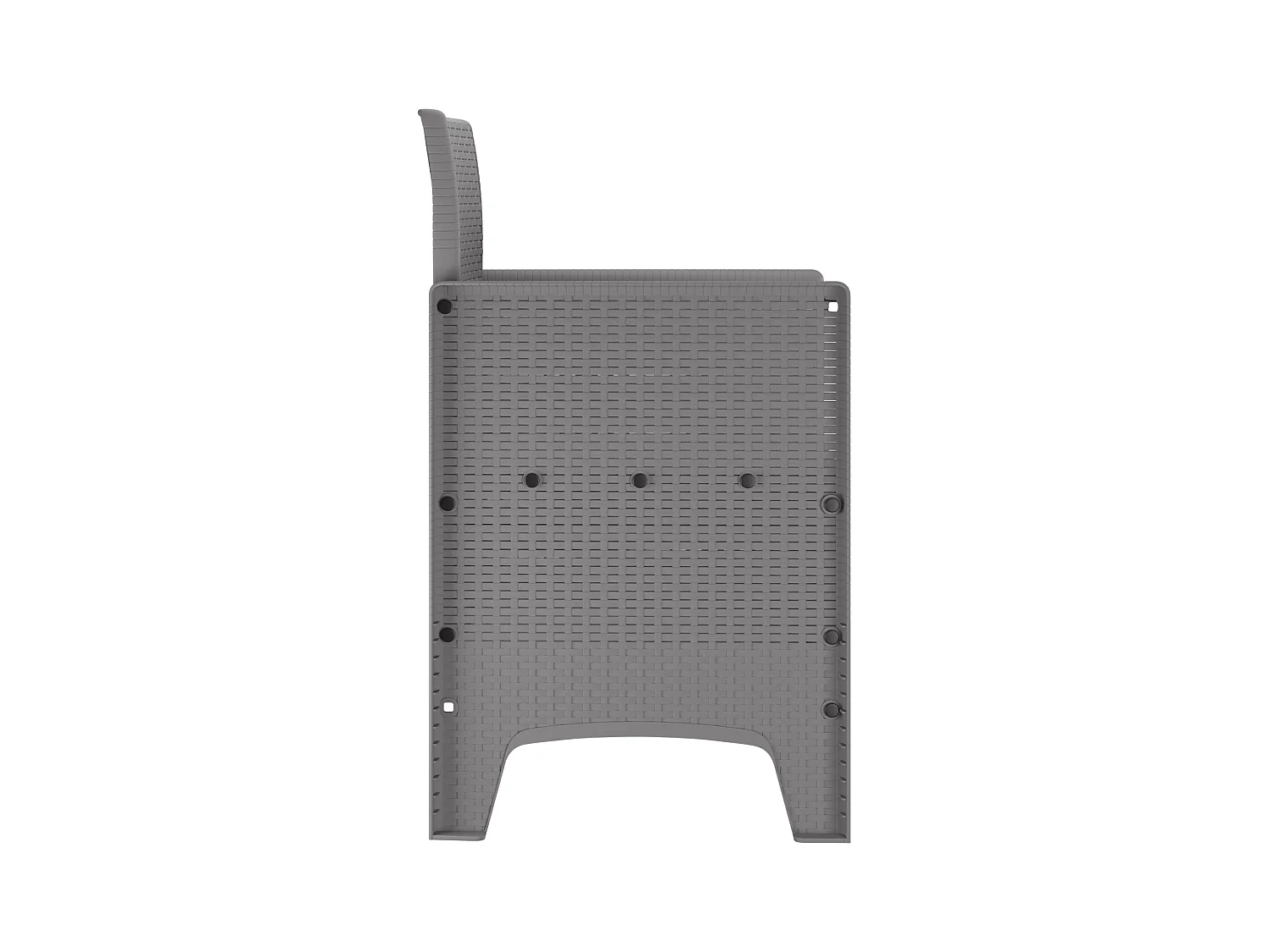 Chaises de jardin avec coussins 4 pcs gris clair poly rotin