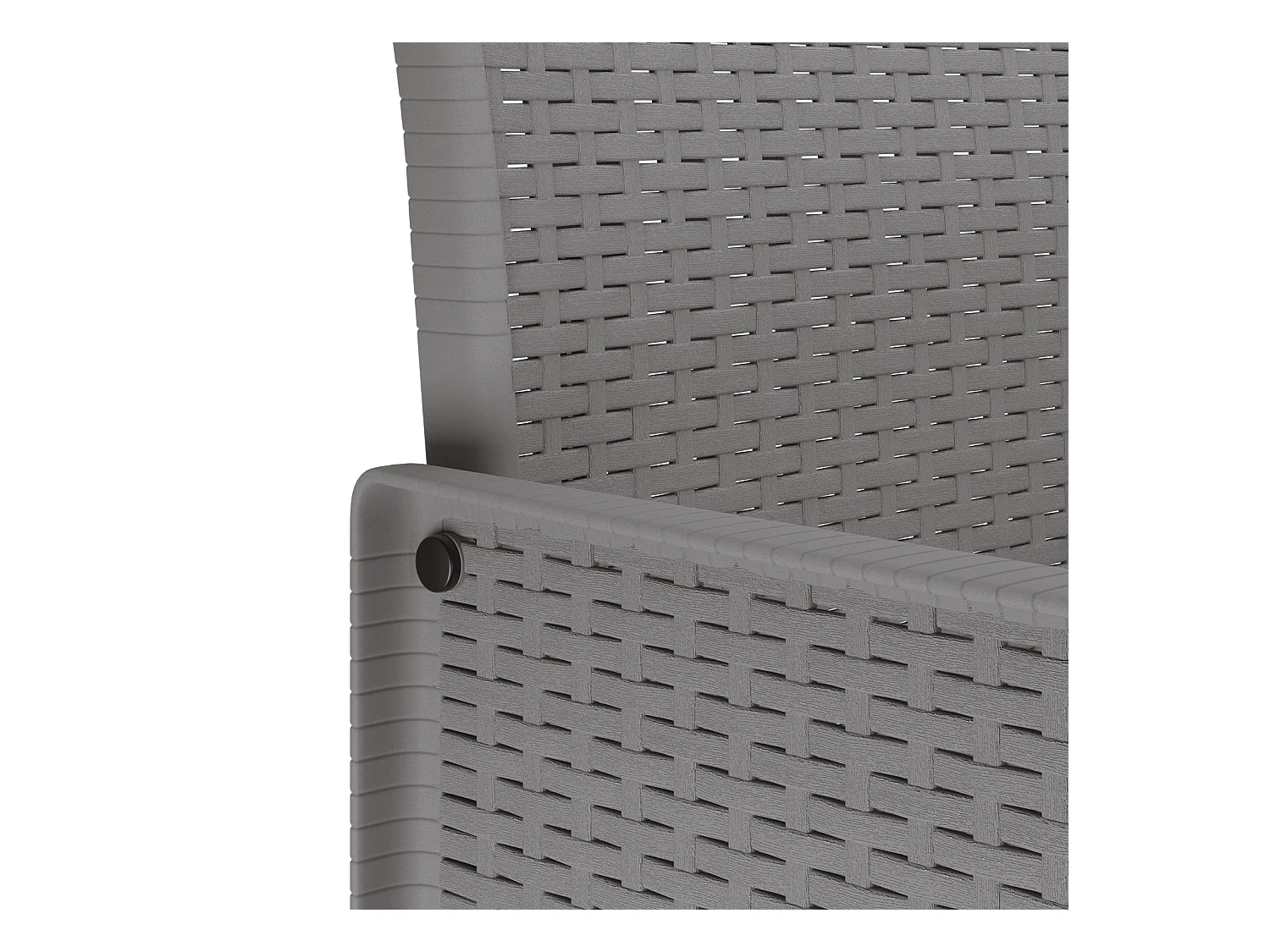 Chaises de jardin avec coussins 4 pcs gris clair poly rotin
