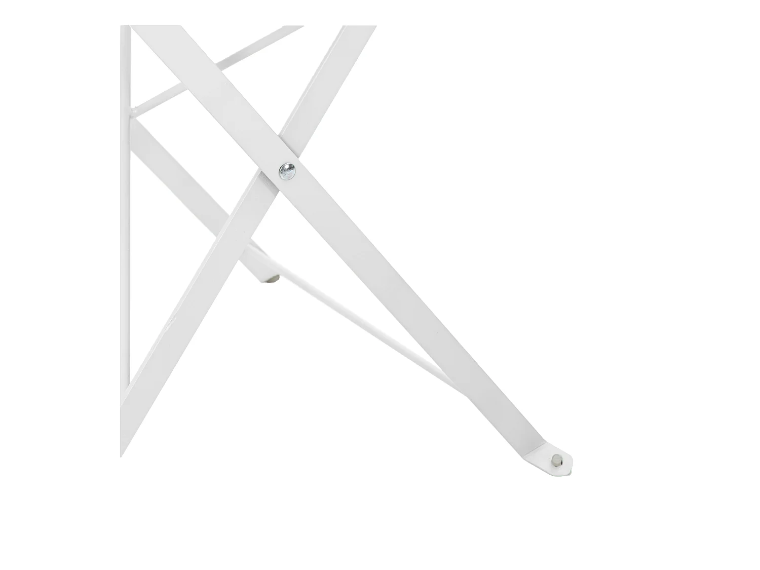 2-delige witte stalen opvouwbare tuinstoelen