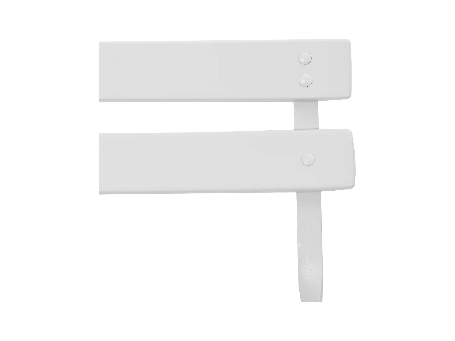 2-delige witte stalen opvouwbare tuinstoelen