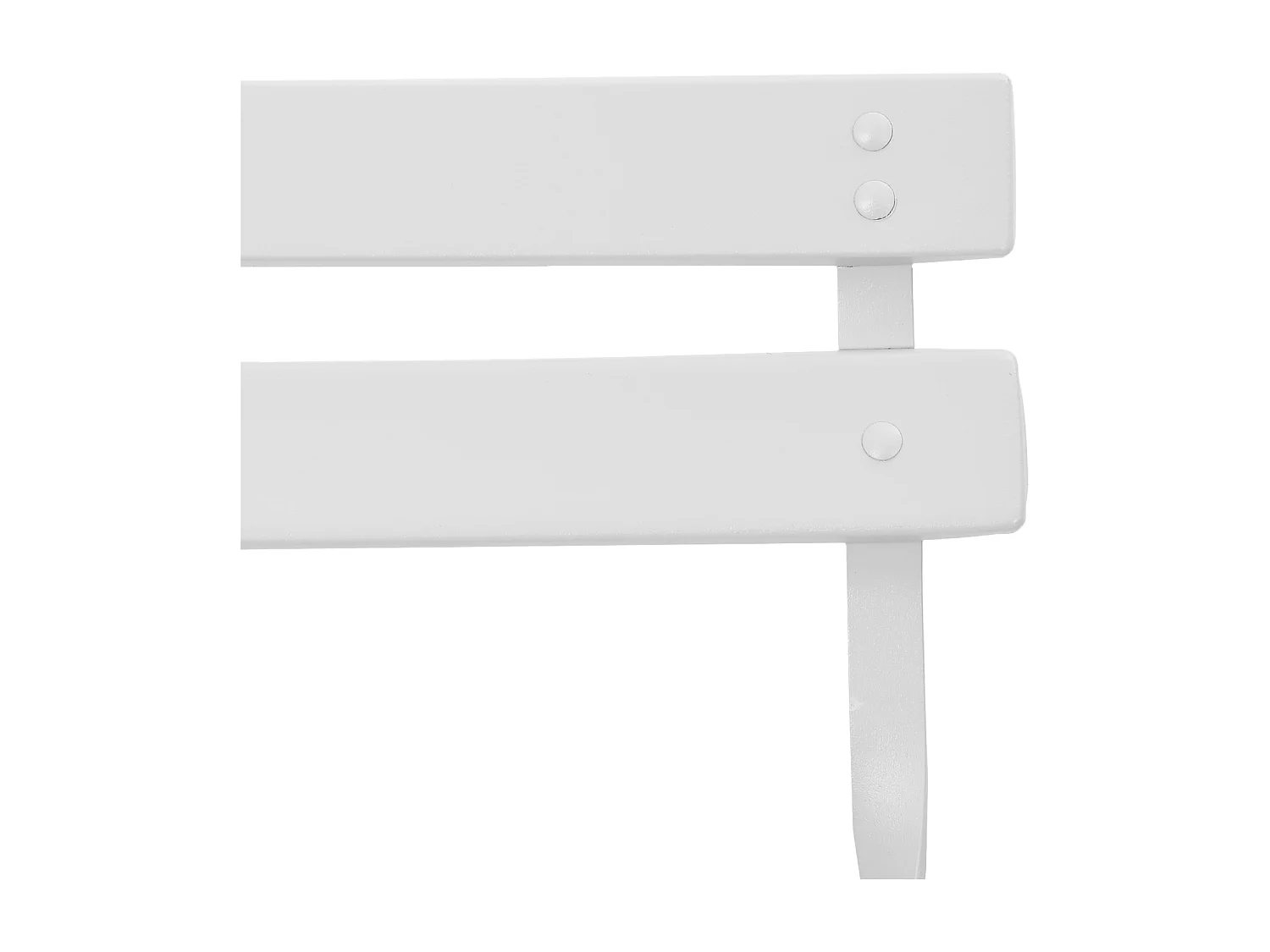 2-delige witte stalen opvouwbare tuinstoelen