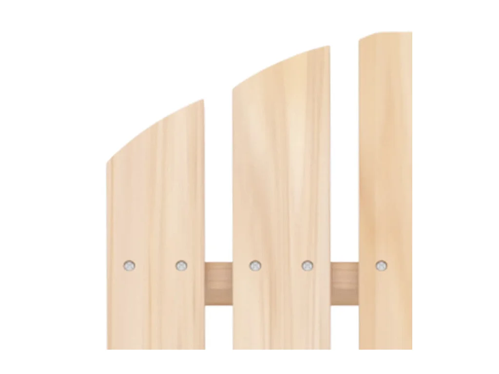 Chaise de jardin Adirondack avec pouf bois de sapin solide