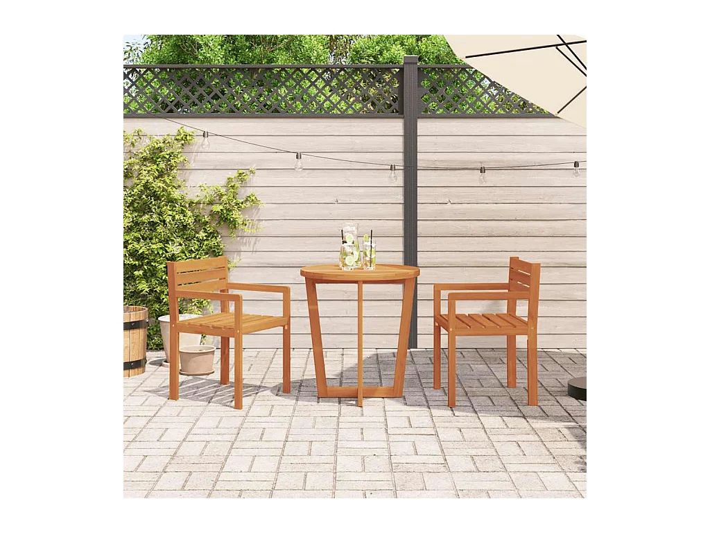 Tuinstoelen 2 stuks 50x53x80 cm Massief Acaciahout