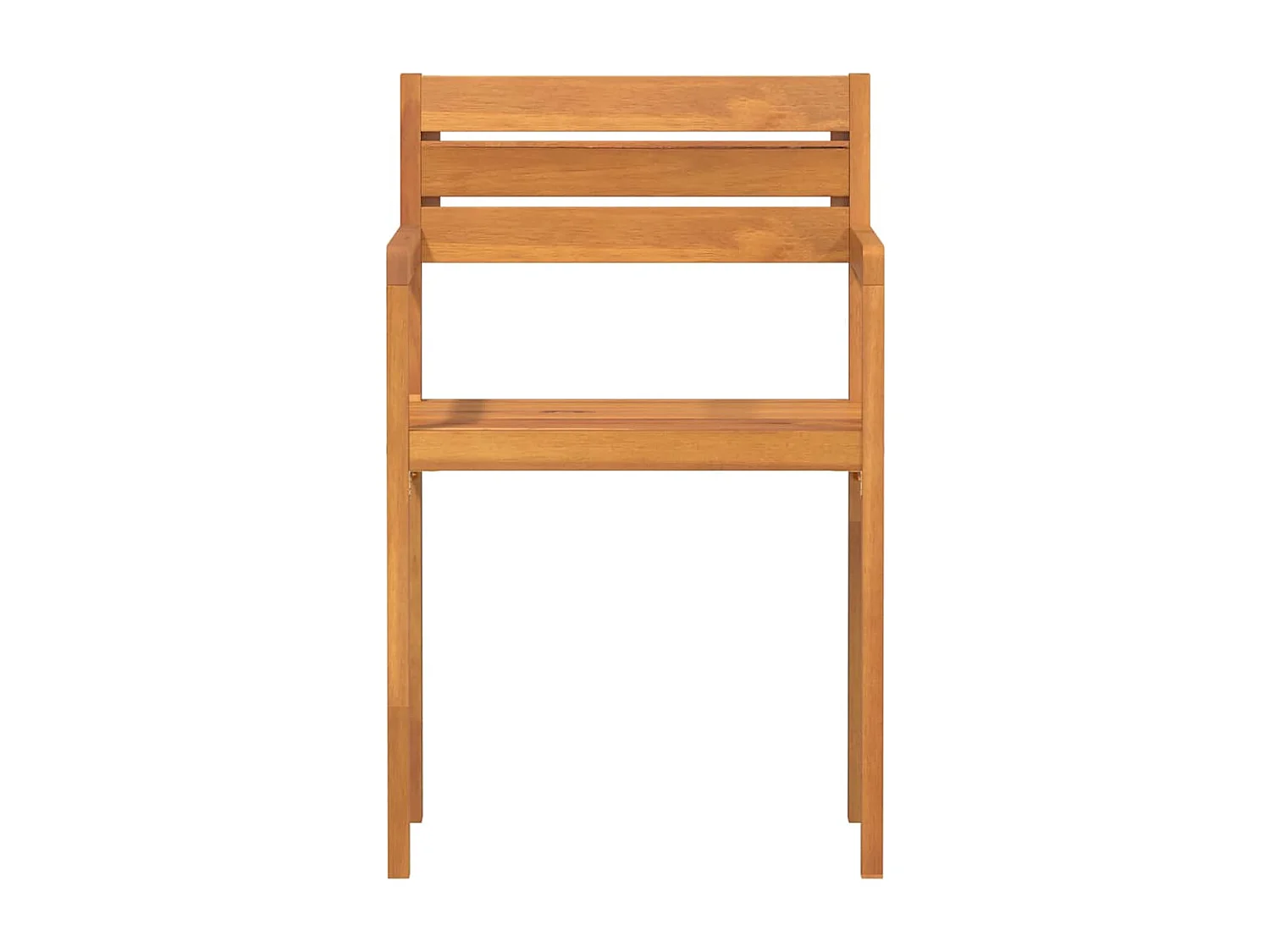 Chaises de jardin 2 pièces 50x53x80 cm Bois massif Acacia