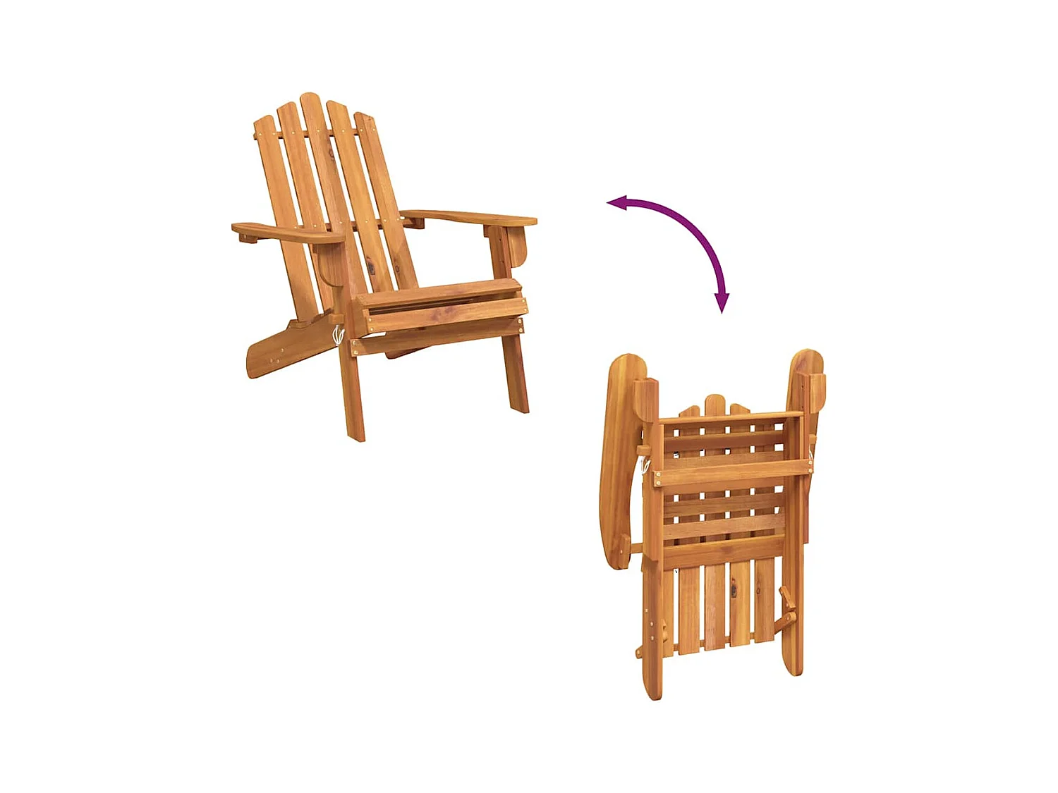 Adirondack tuinstoel van massief acaciahout