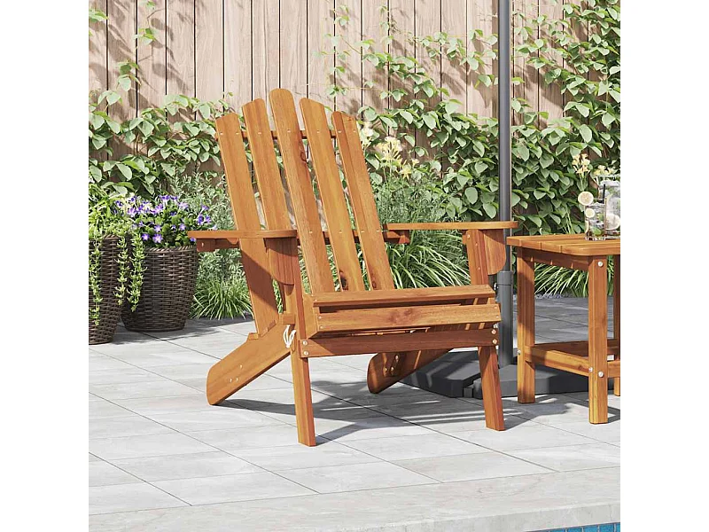 Chaise de jardin Adirondack Bois d'acacia massif