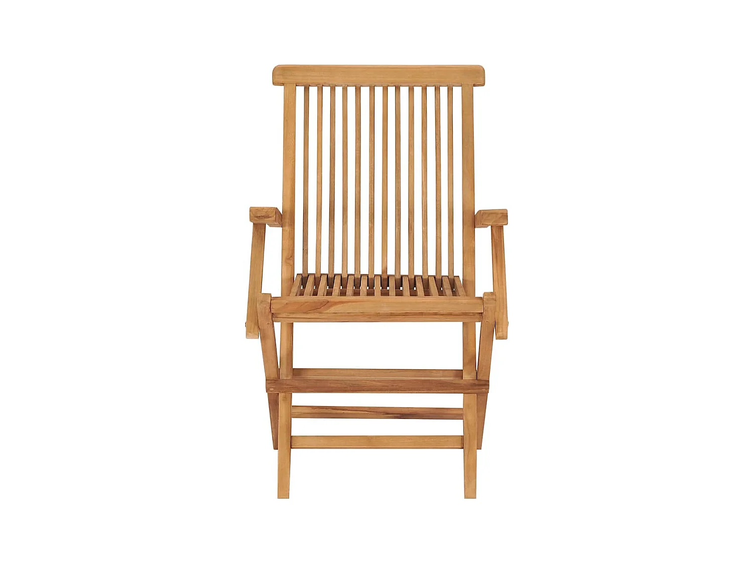 Chaises pliables de jardin lot de 2 Bois de teck solide