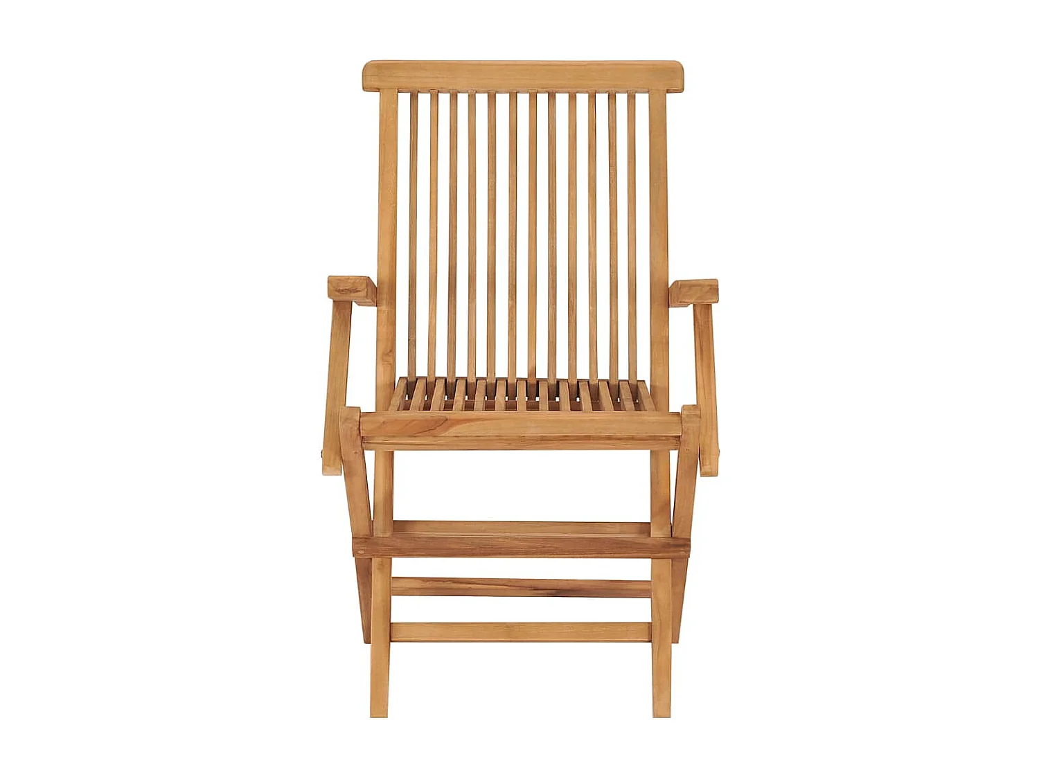 Chaises pliables de jardin lot de 2 Bois de teck solide