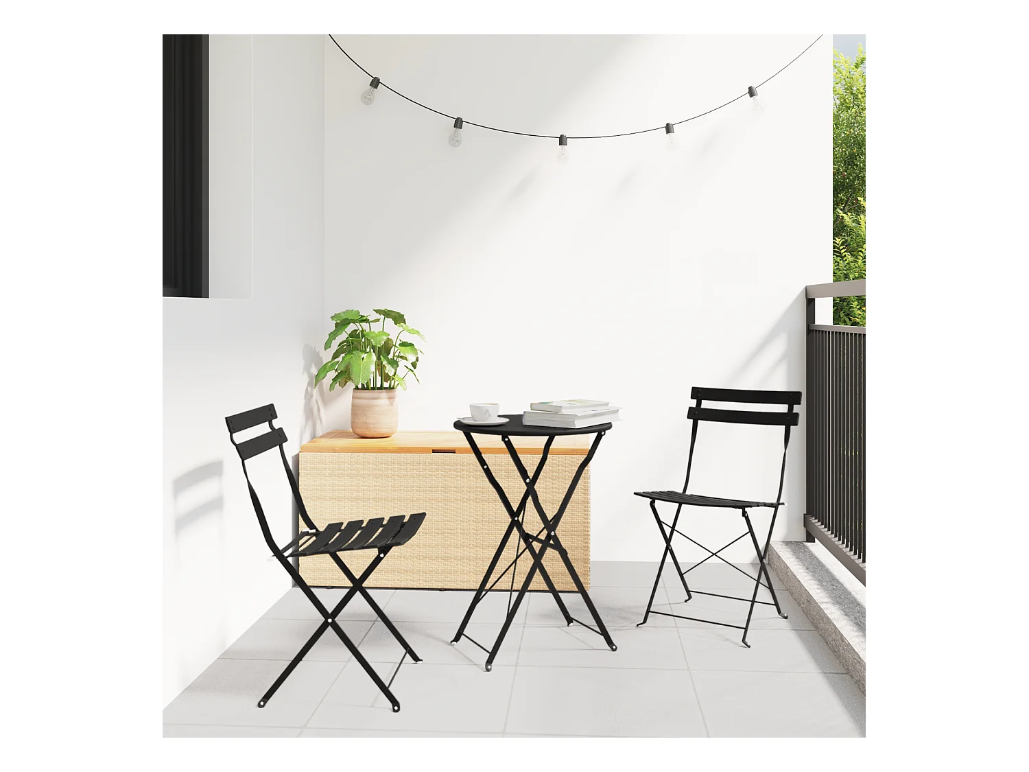 sedie da giardino pieghevoli in acciaio antracite