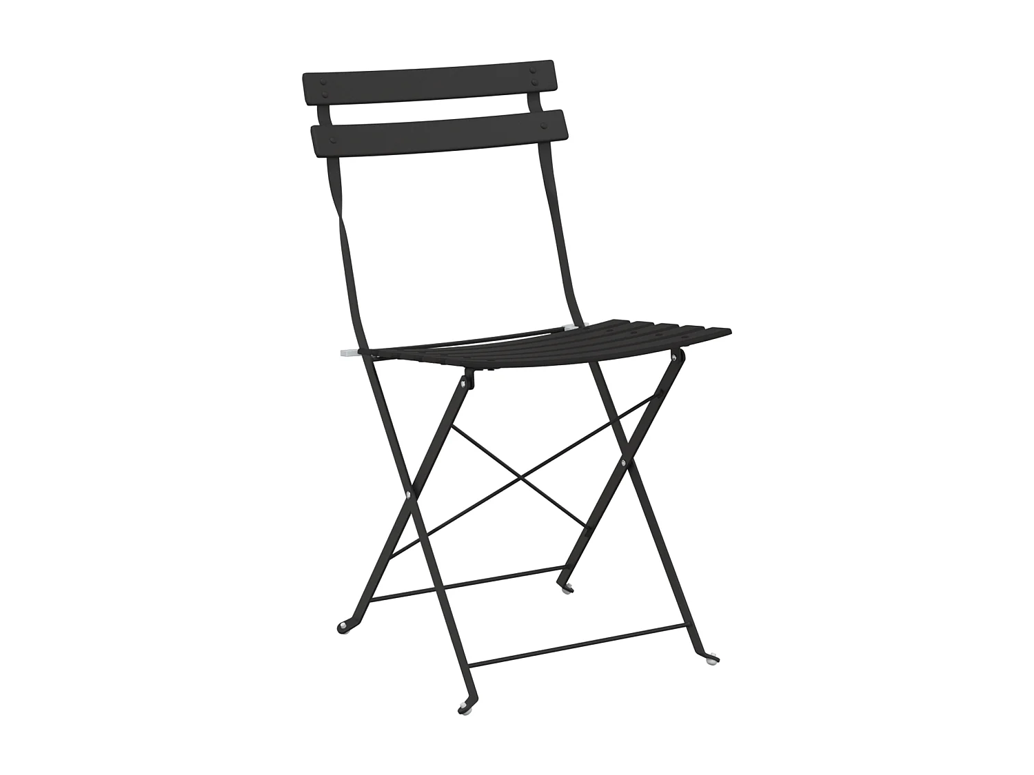 stuks opvouwbare tuinstoelen antraciet staal